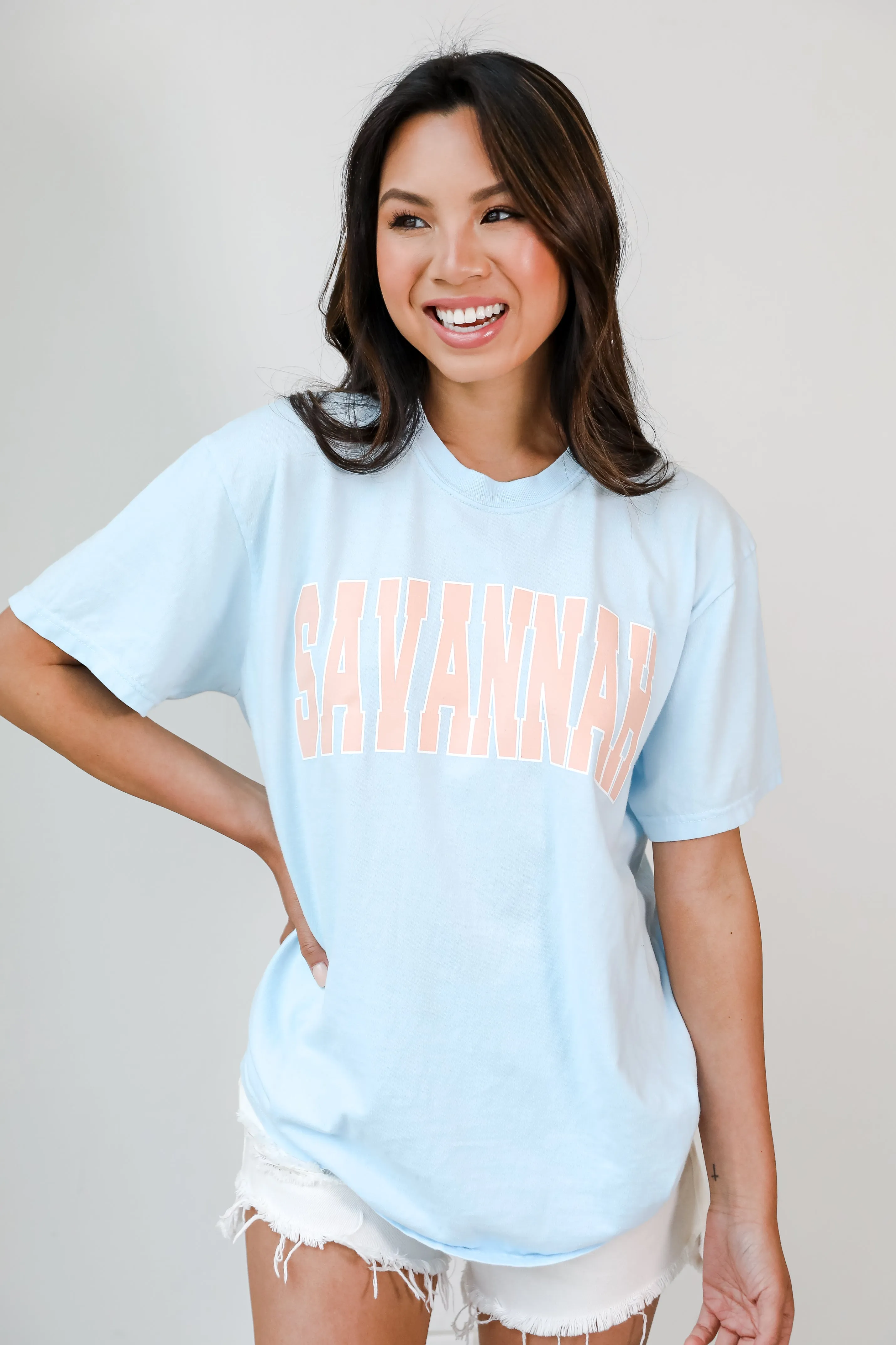 Light Blue Savannah Tee