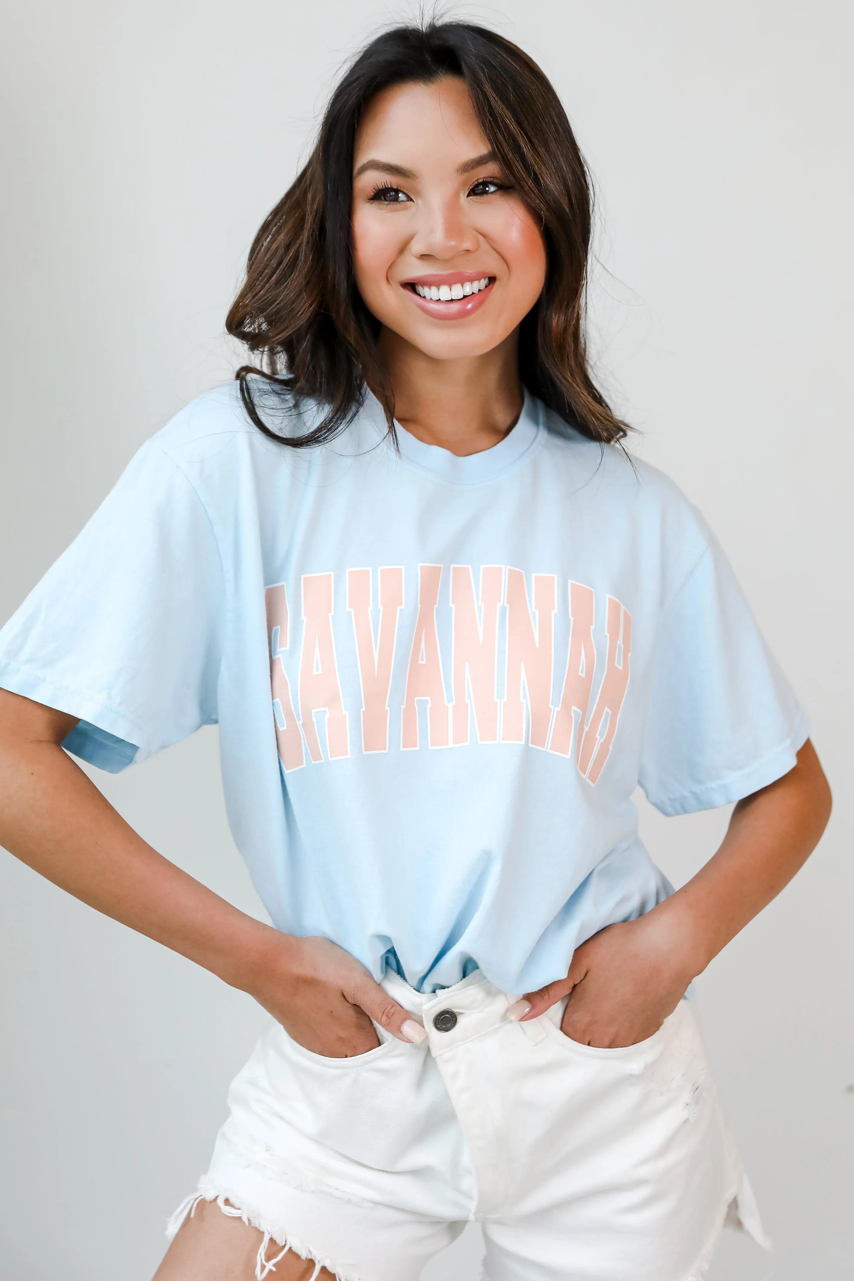 Light Blue Savannah Tee