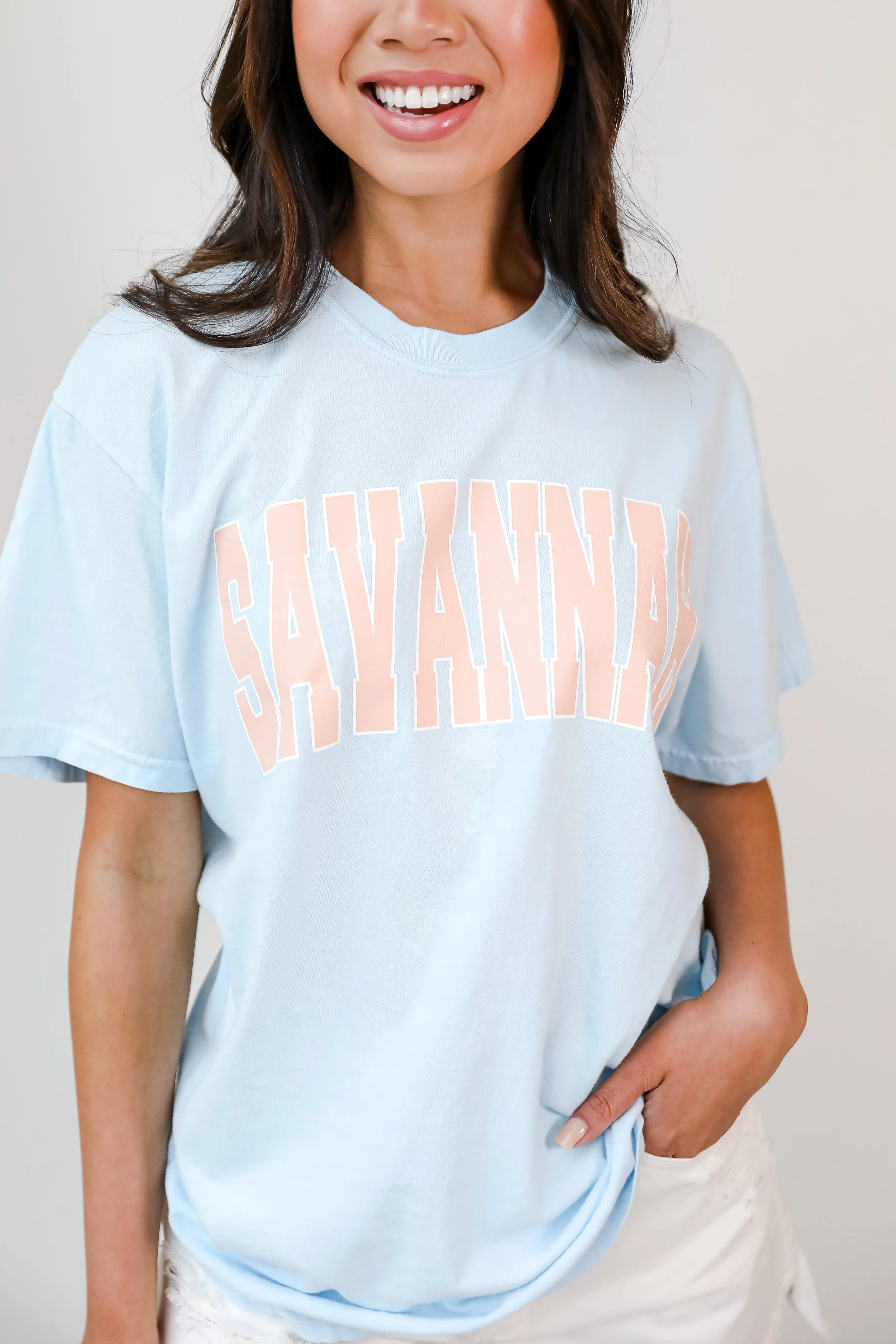 Light Blue Savannah Tee