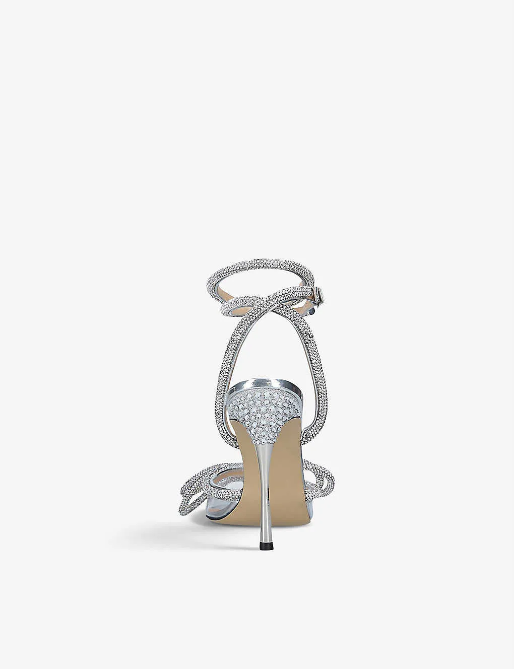 Mach & Mach Double Bow Crystal PVC Heels