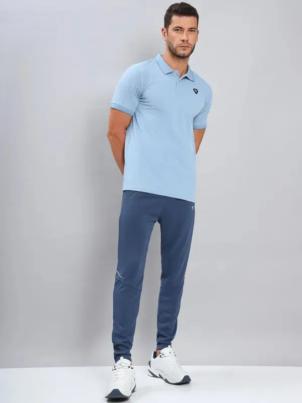 Men Colorblock Slim Fit Polo T-shirt with ELASTO PLUS