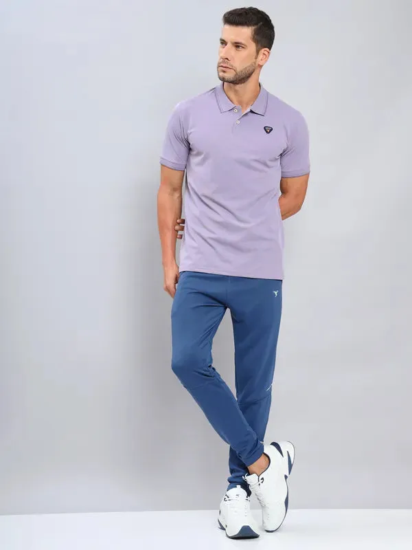 Men Colorblock Slim Fit Polo T-shirt with ELASTO PLUS