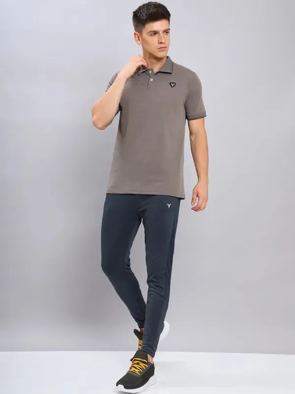 Men Colorblock Slim Fit Polo T-shirt with ELASTO PLUS