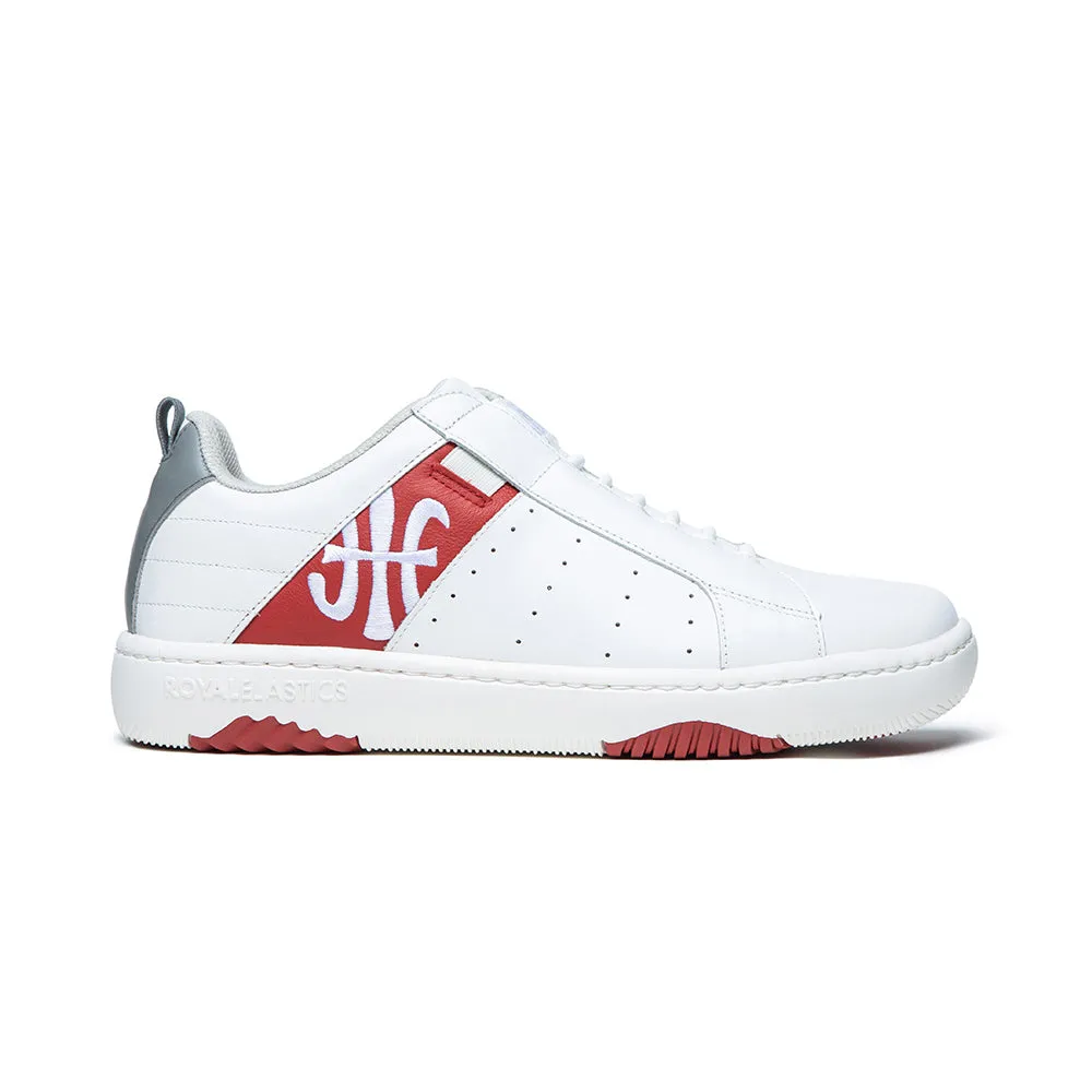 Men's Icon 2.0 White Red Leather Sneakers 06512-018