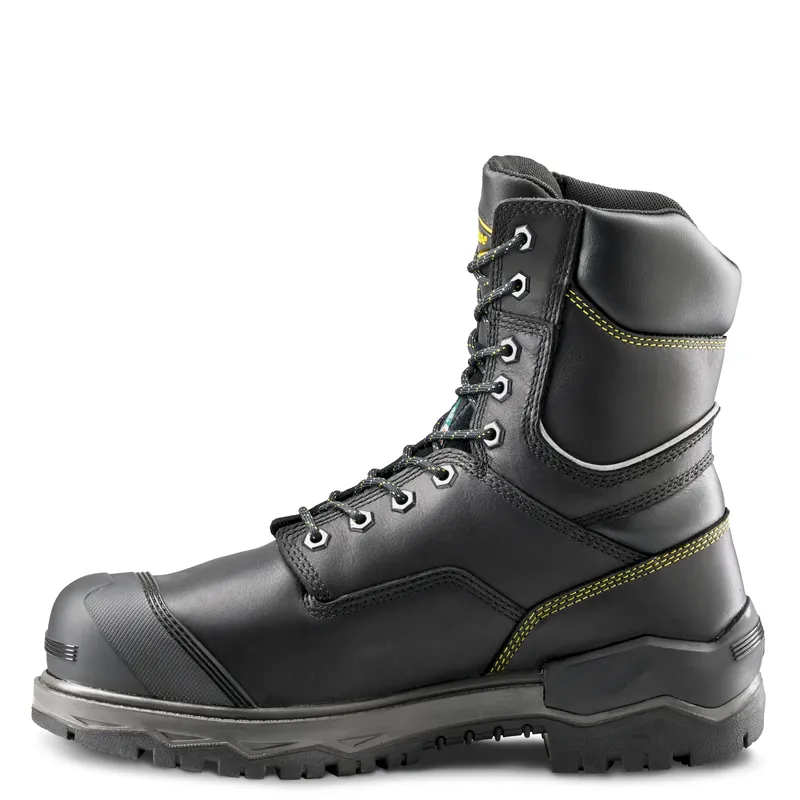 Men's Terra Black Gantry 8" Waterproof Work Boot with Internal Met Guard 839CBK