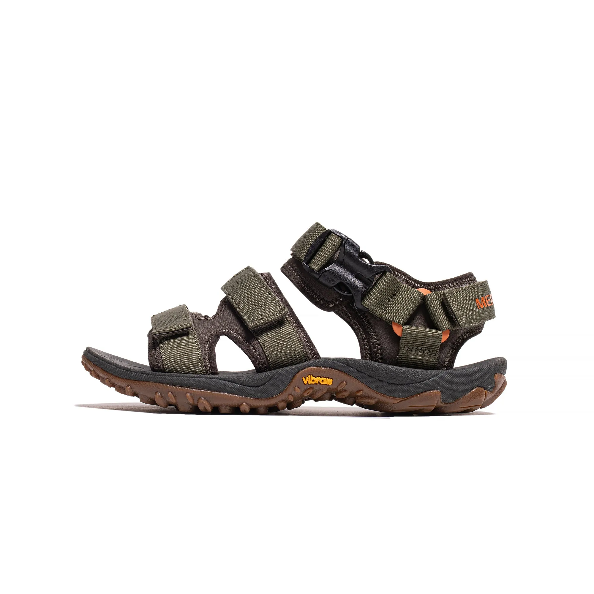 Merrell Mens Kahuna 3-Strap Sandals 'Olive'