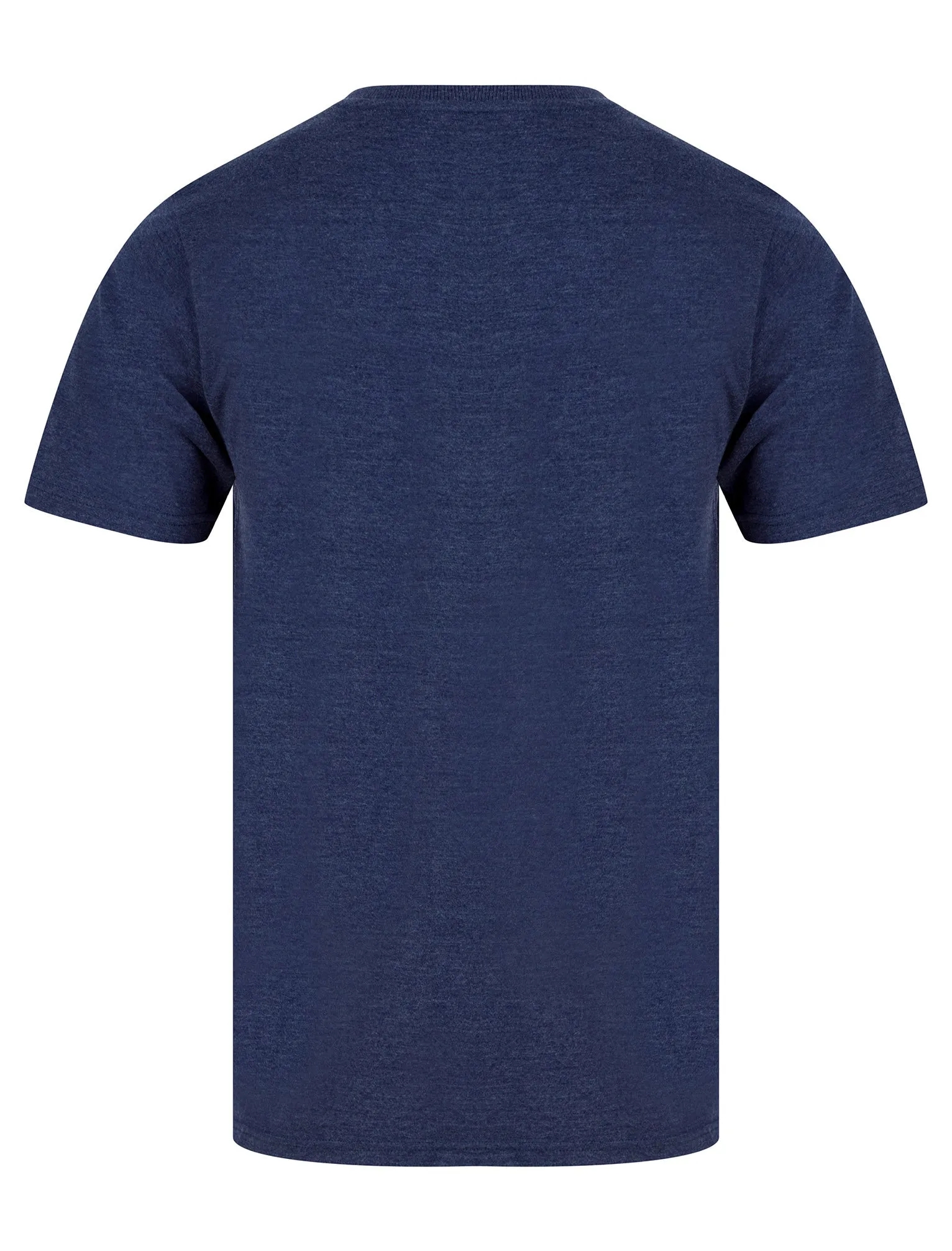 Michel Motif Cotton Jersey T-Shirt in Medieval Blue Marl - Tokyo Laundry