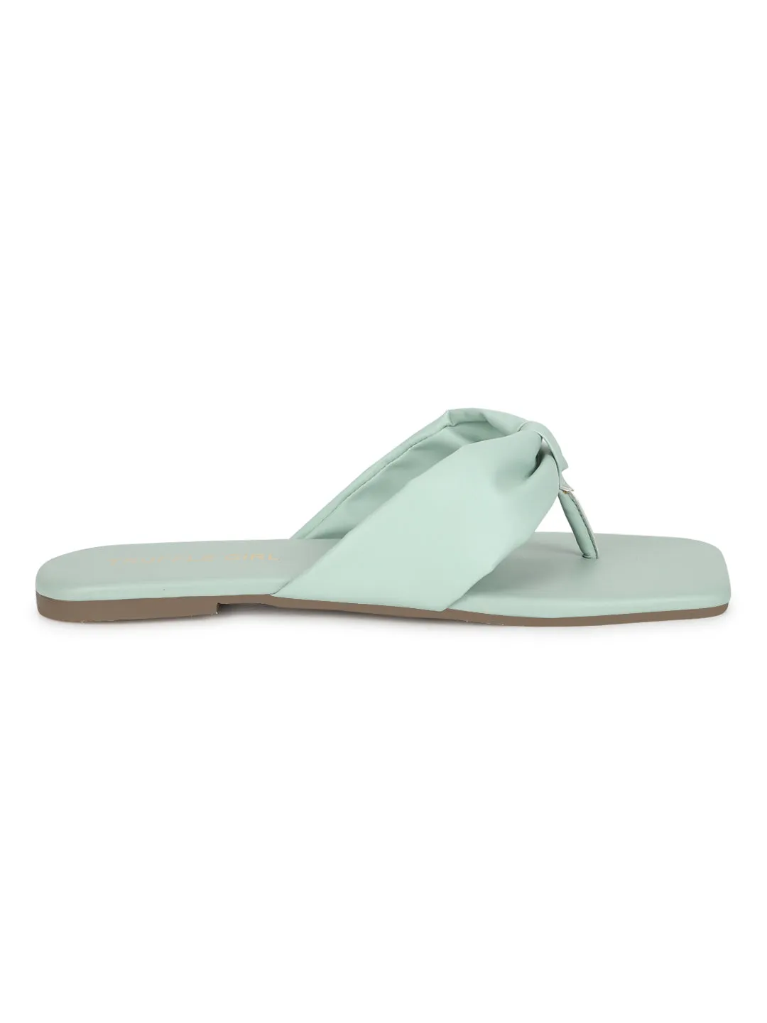 Mint Green PU Flip Flop Slippers (TC-ST-1216-MNT)