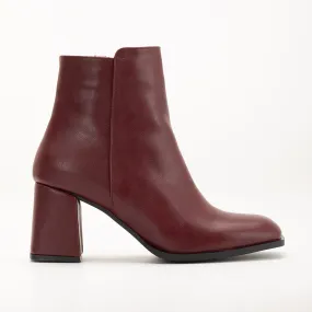 Nadine - Burgundy Ankle Boots