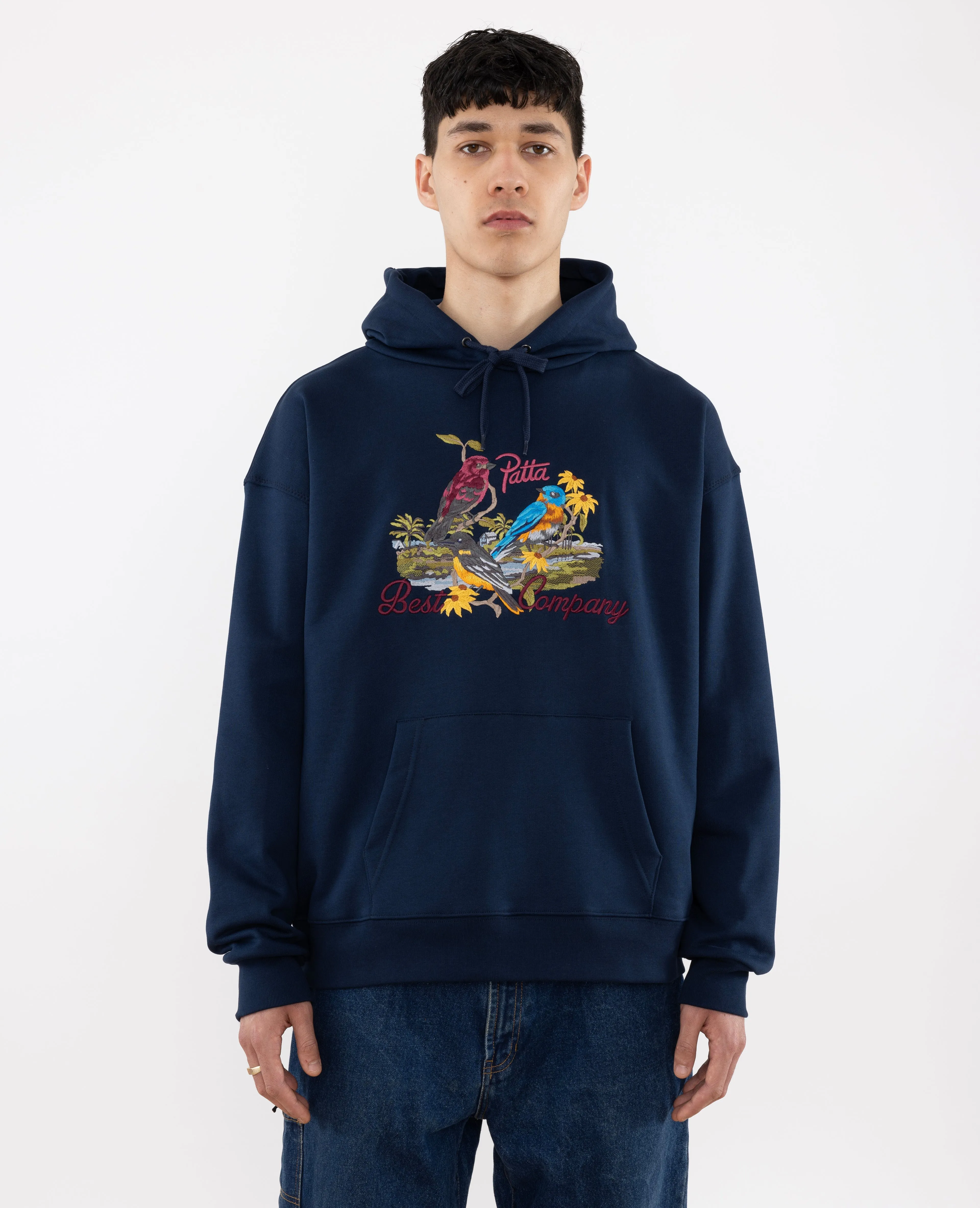 Patta x Best Company Twa Twa Hooded Sweater (Navy)