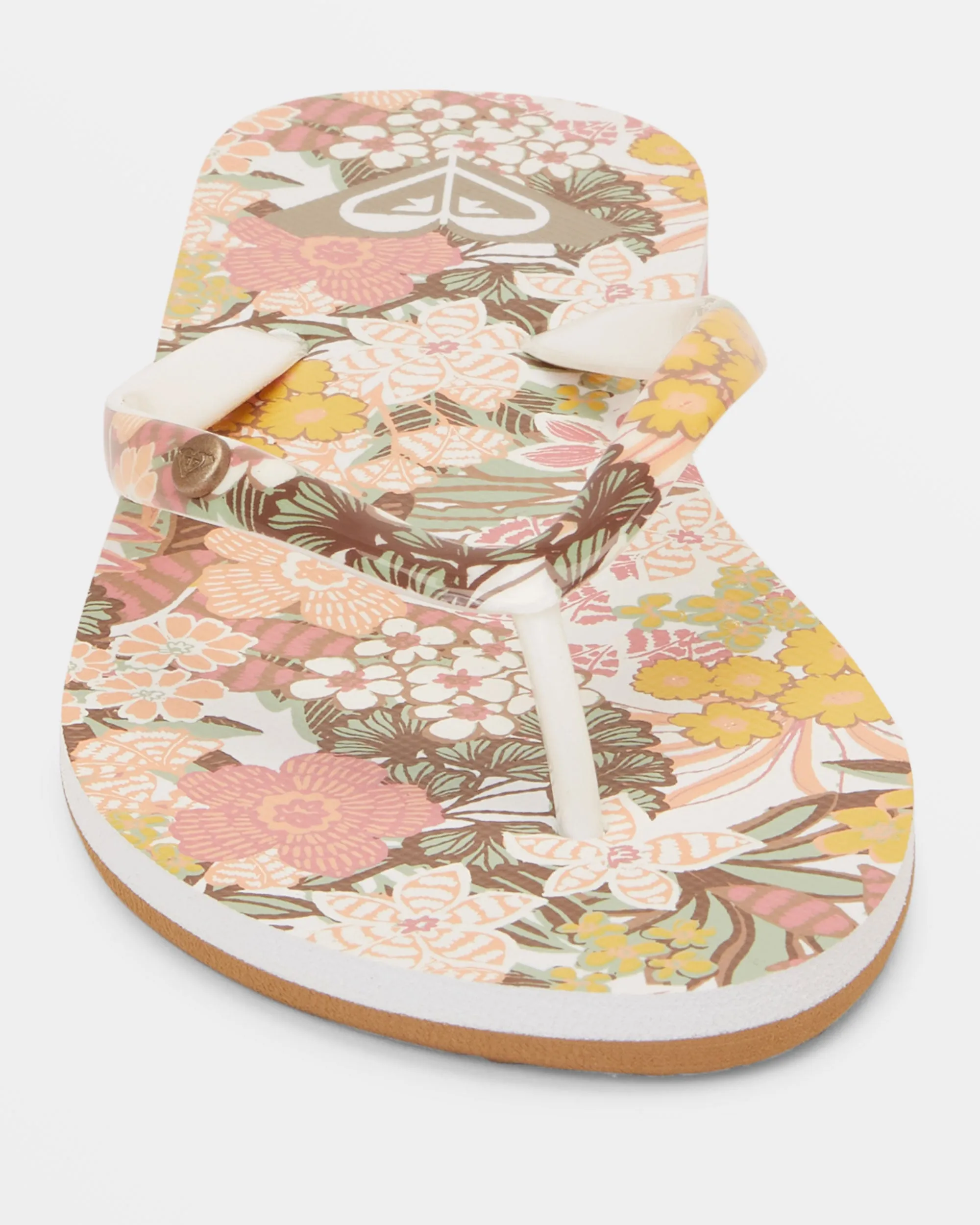 Portofino Flip-Flops - White/Light Brown