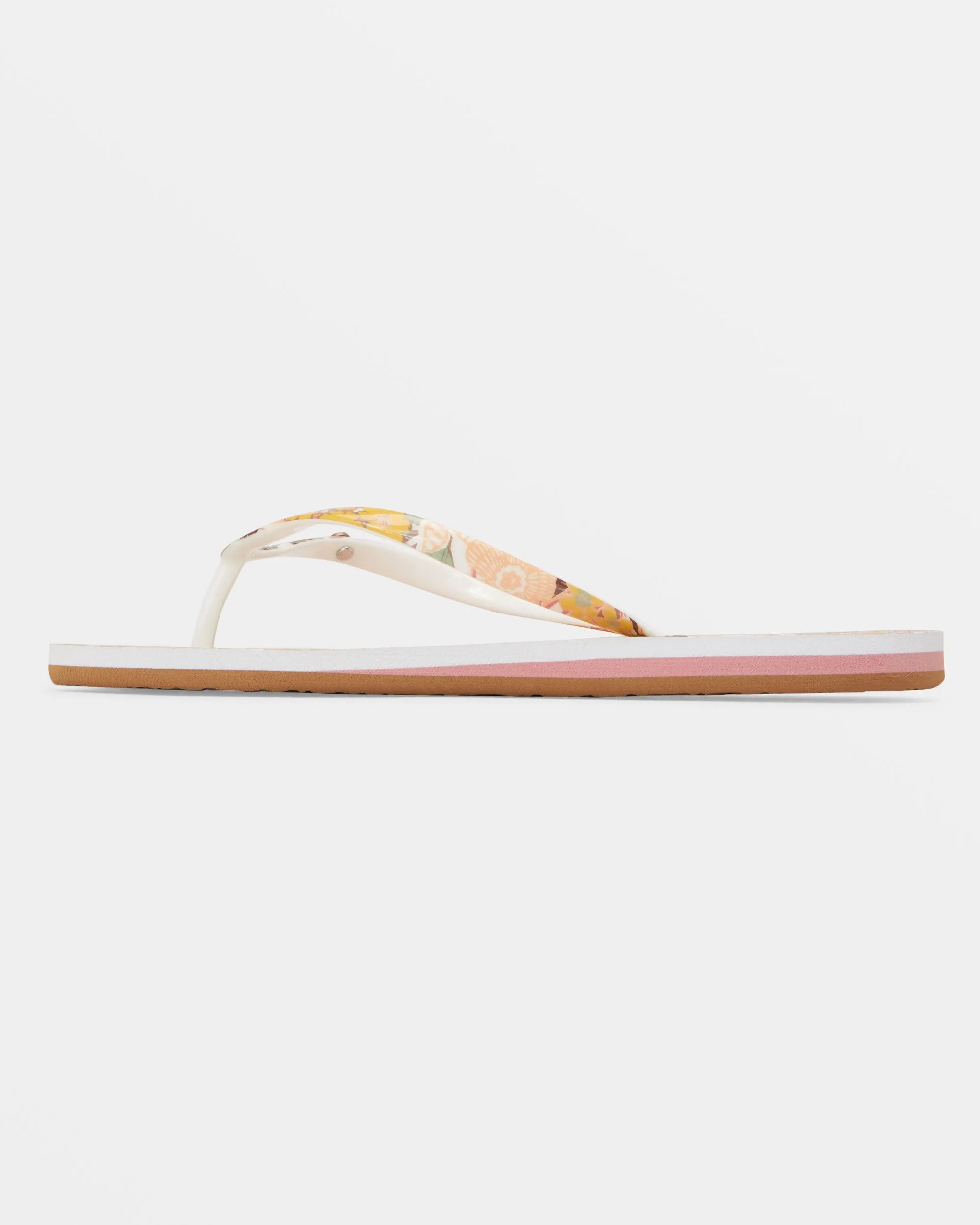 Portofino Flip-Flops - White/Light Brown