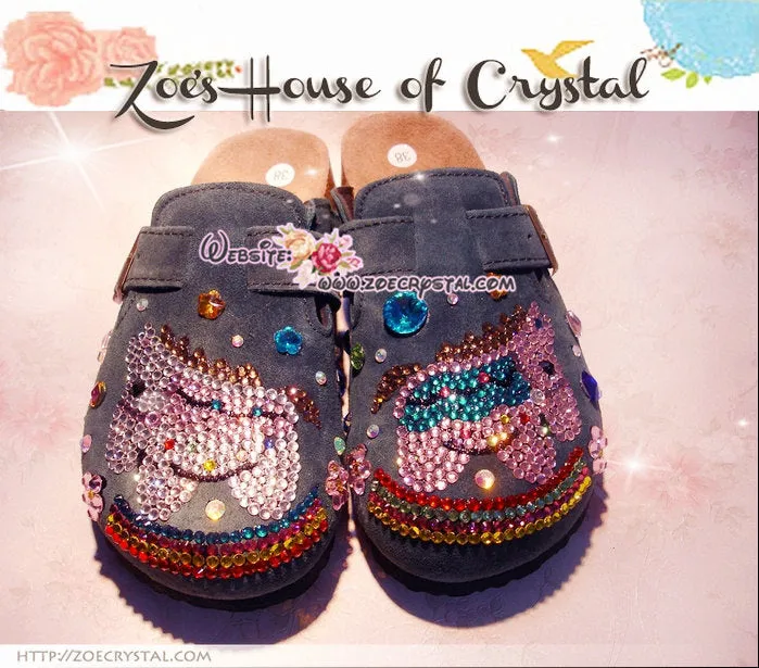 Promtion: 20% off Casual Style Bling and Sparkly Clogs / Sandals with Ponies