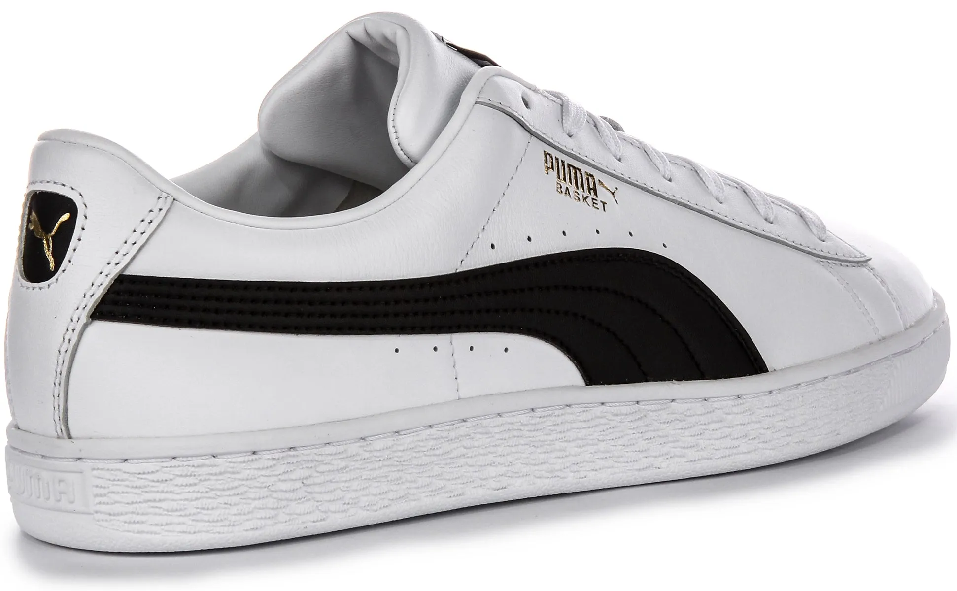 Puma Basket Classic In White Black For Men