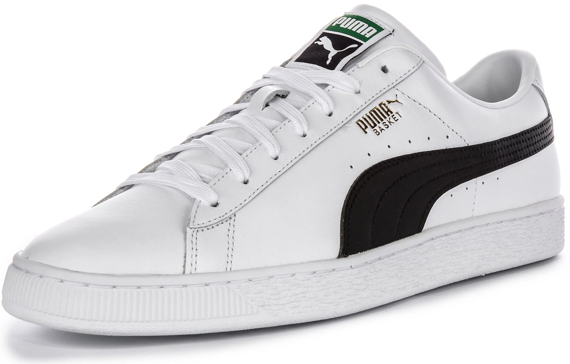 Puma Basket Classic In White Black For Men