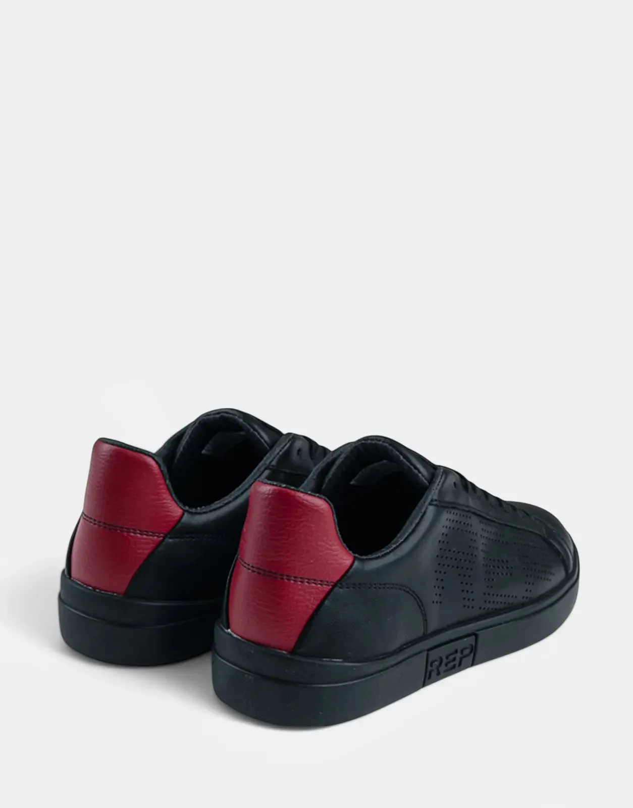 Replay Poly Studio Black/Red Sneakers