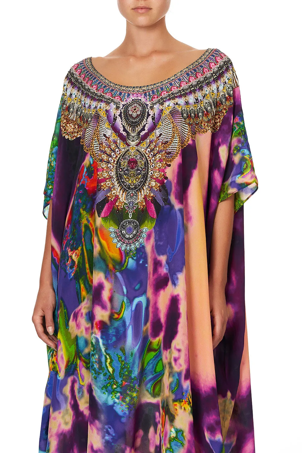 ROUND NECK KAFTAN ACID ABBEY