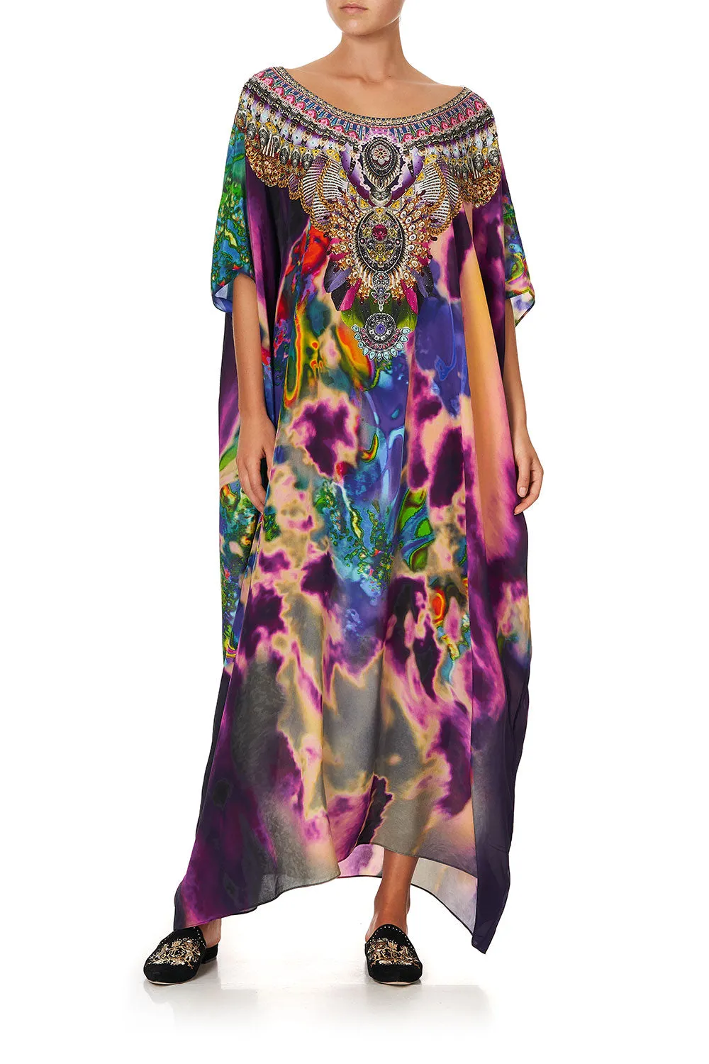 ROUND NECK KAFTAN ACID ABBEY