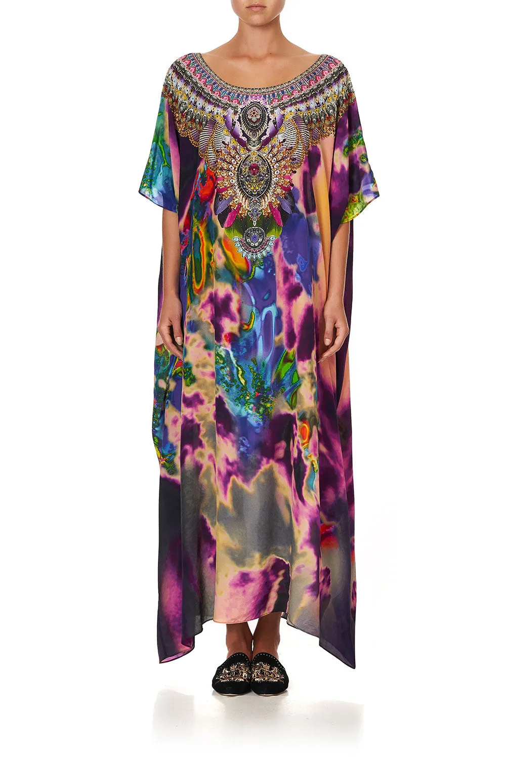 ROUND NECK KAFTAN ACID ABBEY