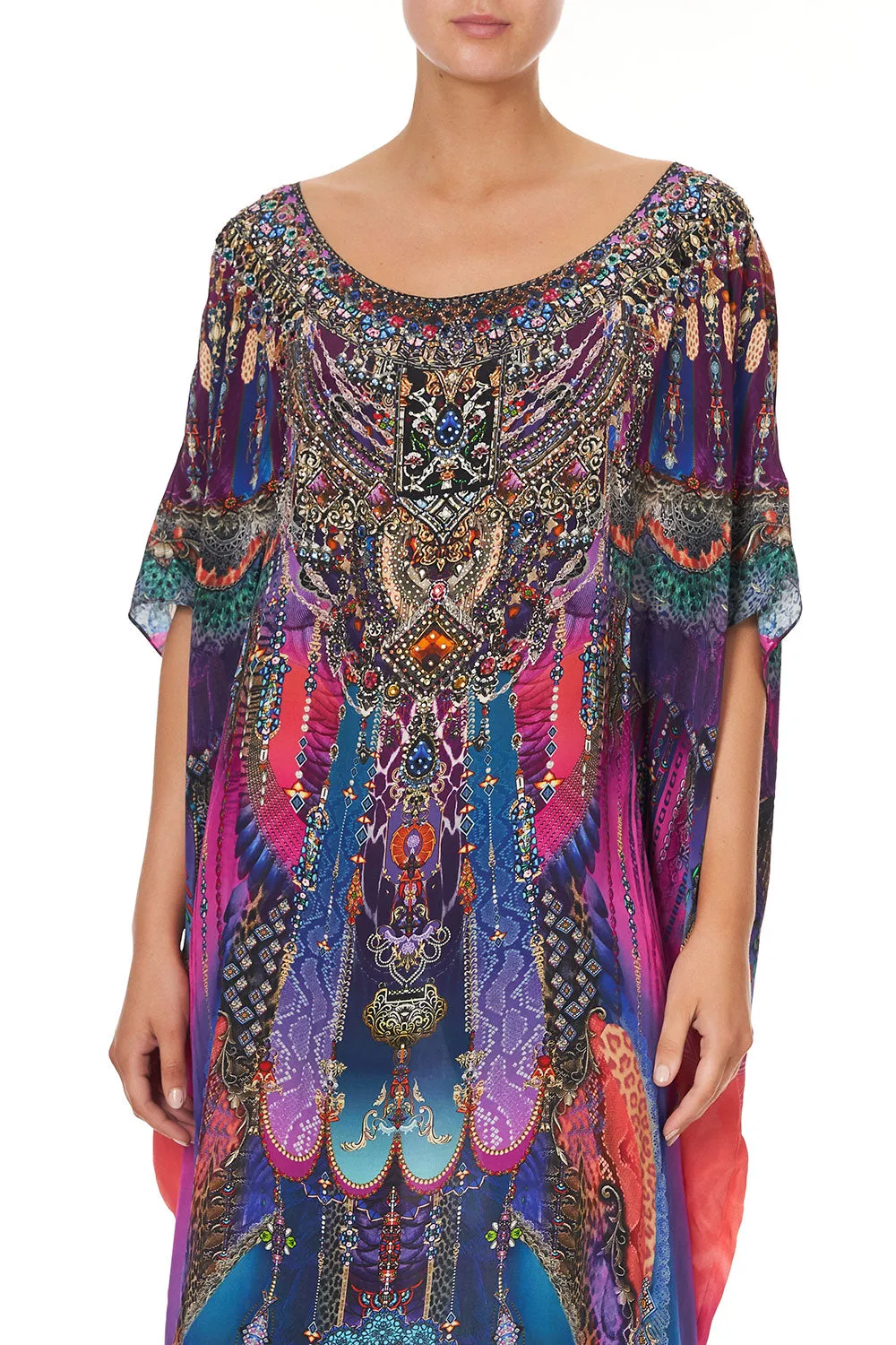 ROUND NECK KAFTAN MIDNIGHT MADNESS