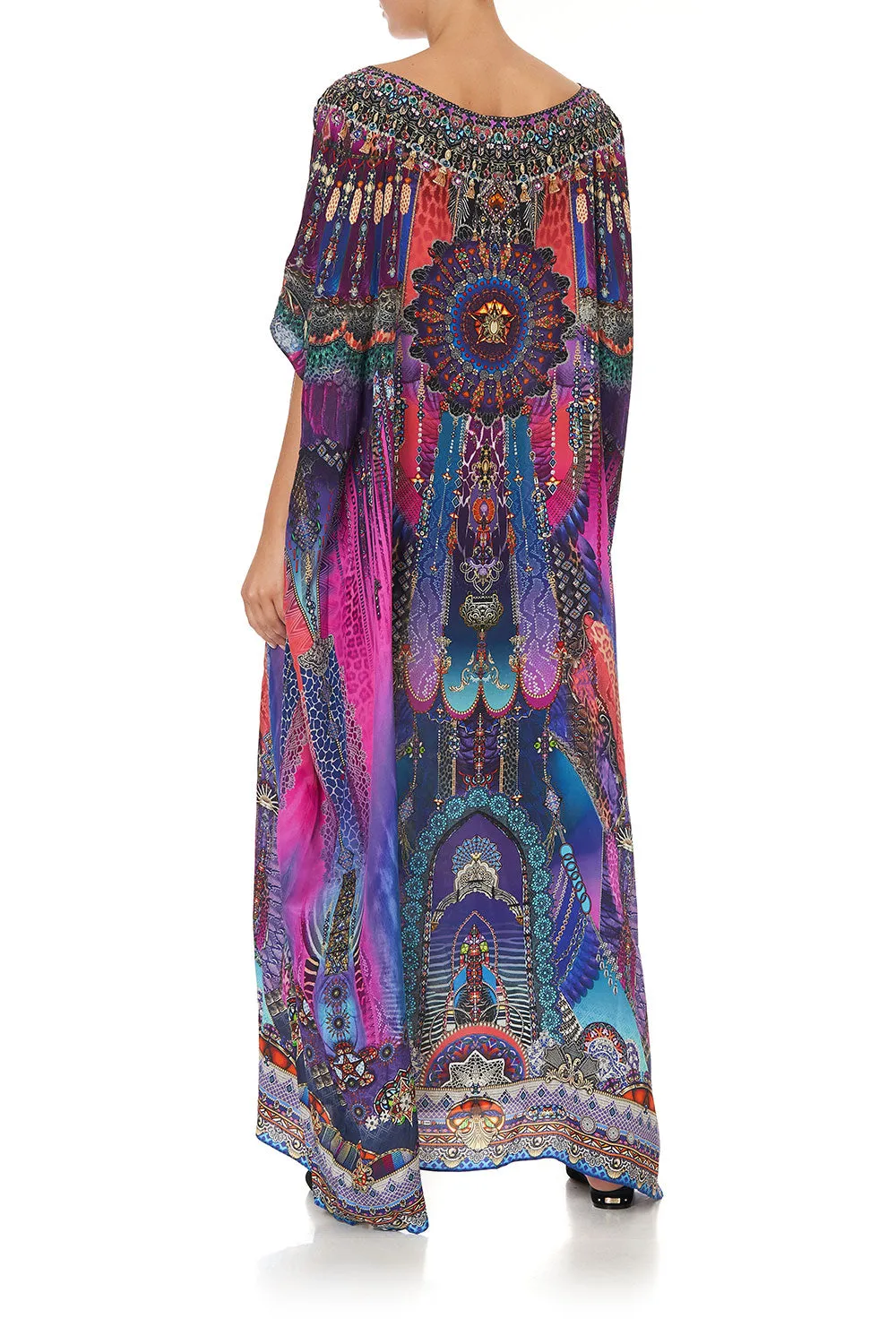 ROUND NECK KAFTAN MIDNIGHT MADNESS