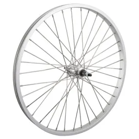 Rr Whl,24X1.75,Sil,Aly,36H 3/8'',Sw,Sil,135Mm,Fw,5-7S 24'' Alloy Cruiser/Comfort Wheels  Wheels  24''