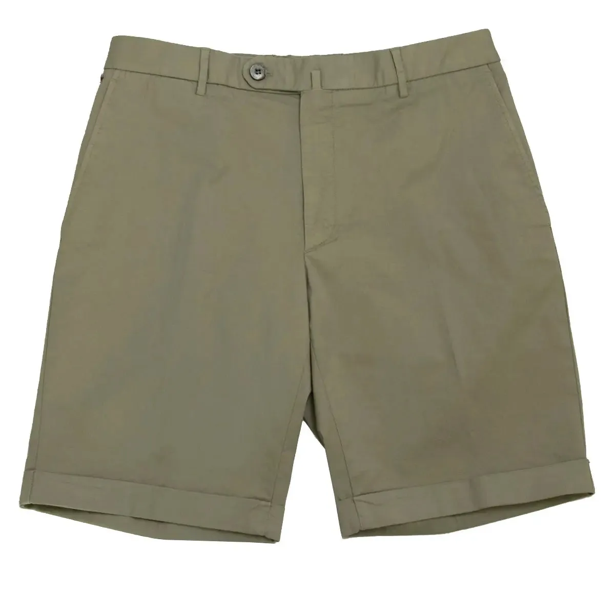 Sage Cotton Stretch Slim Fit Chino Shorts