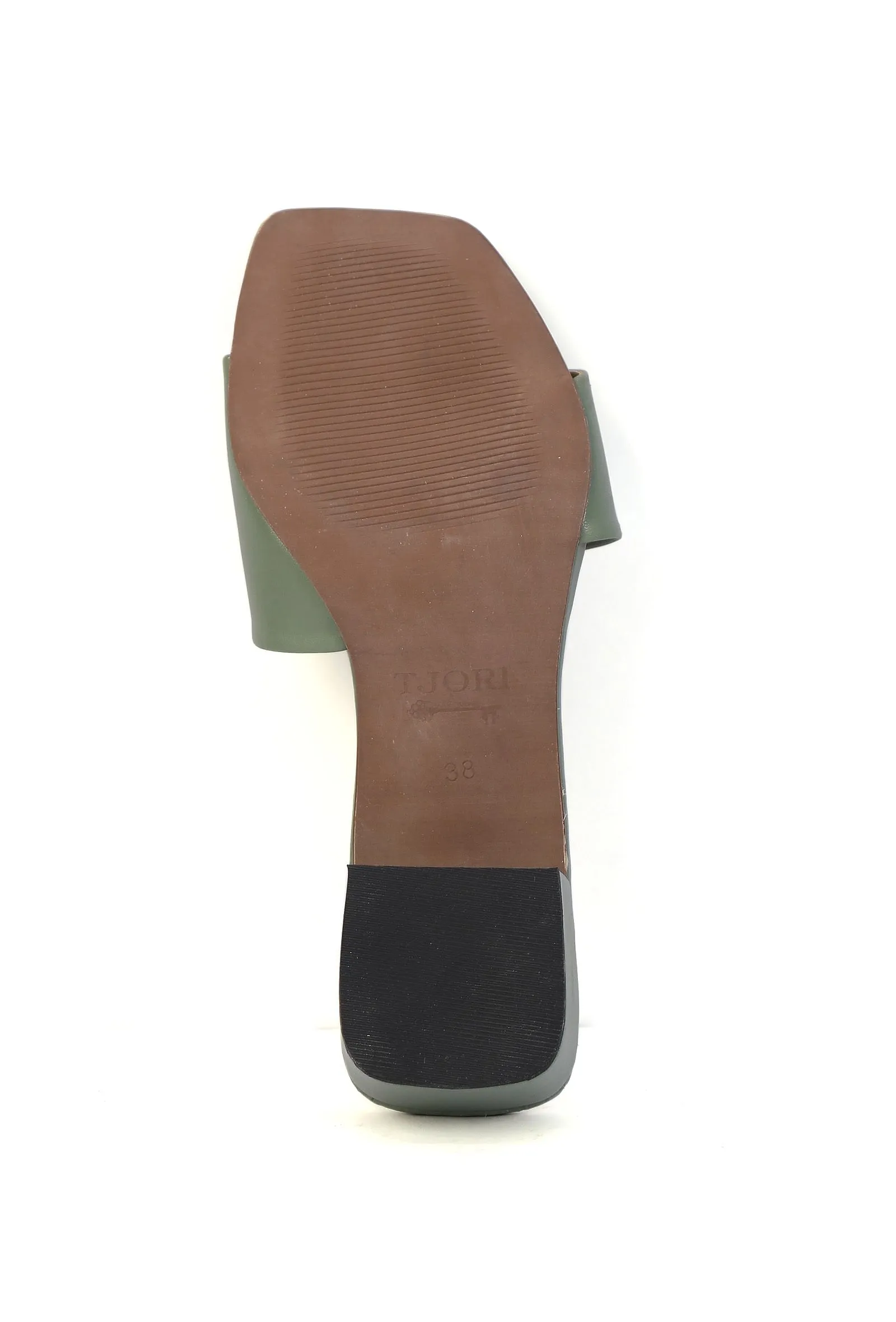 Sage Green Cruelty Free Leather Heels