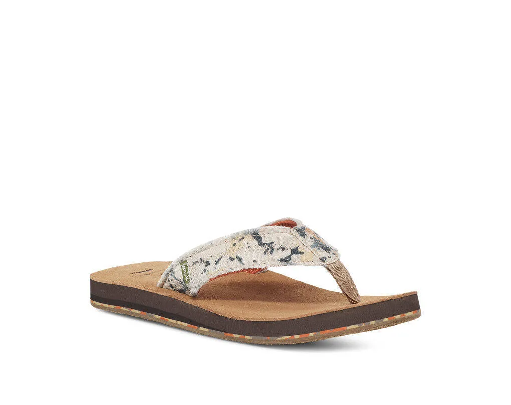 Sanuk Mens Fraid Not Soft Top Donavon Paint Splatter