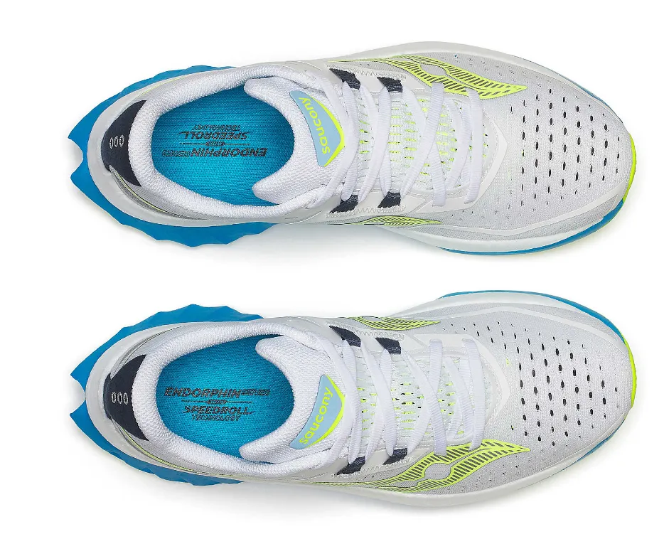 Saucony Endorphin Speed 4 (White/ Viziblue)-Women's