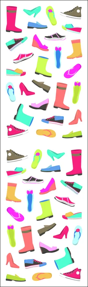 Shoes & Boots, micro, Sparkle Stickers