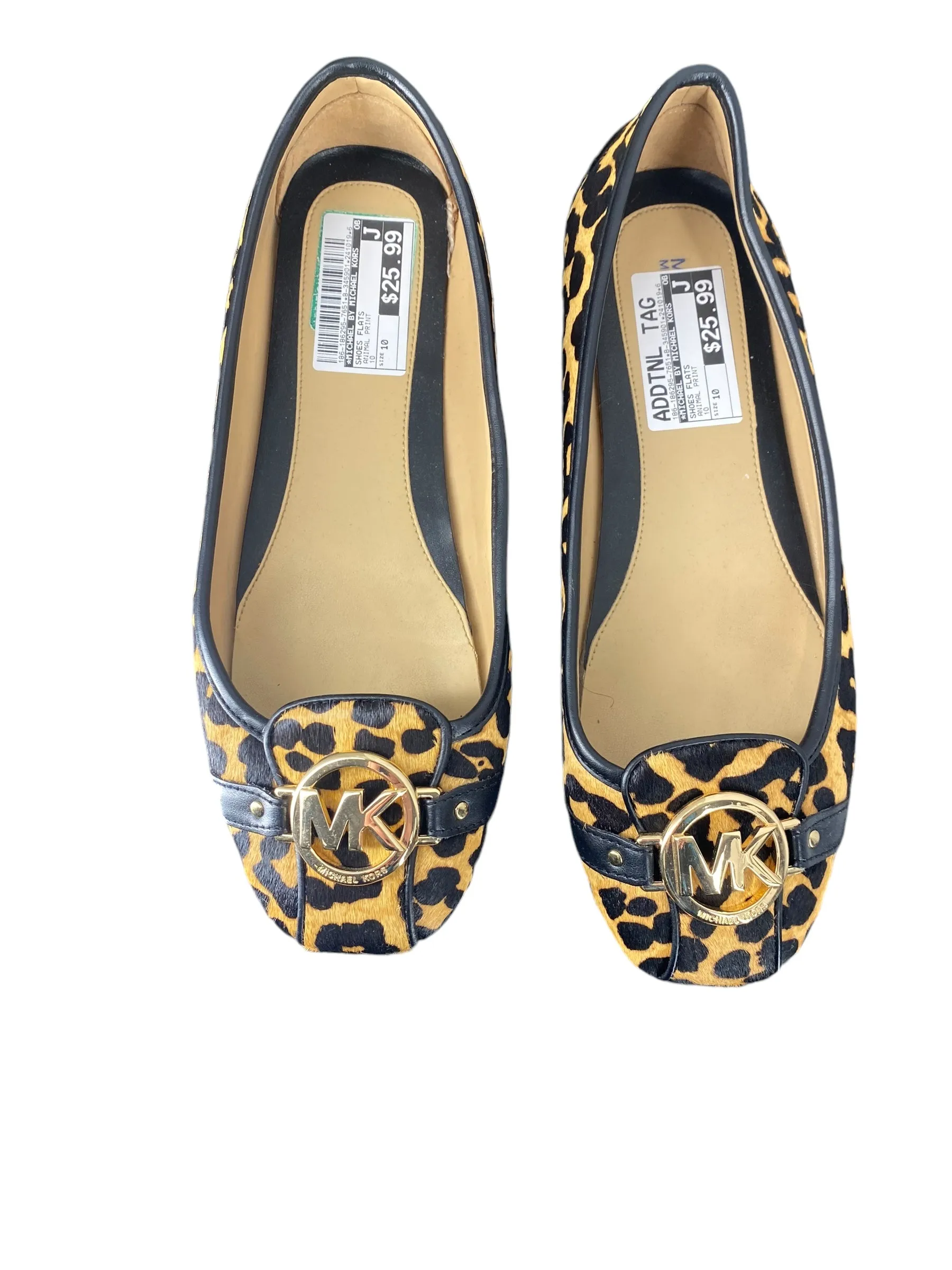 Shoes Flats By Michael By Michael Kors In Animal Print, Size: 10