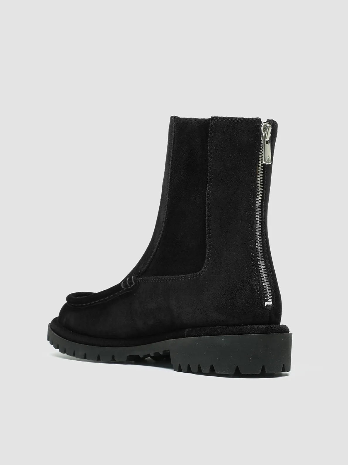 SPECTACULAR W 107 - Black Suede Zip Boots