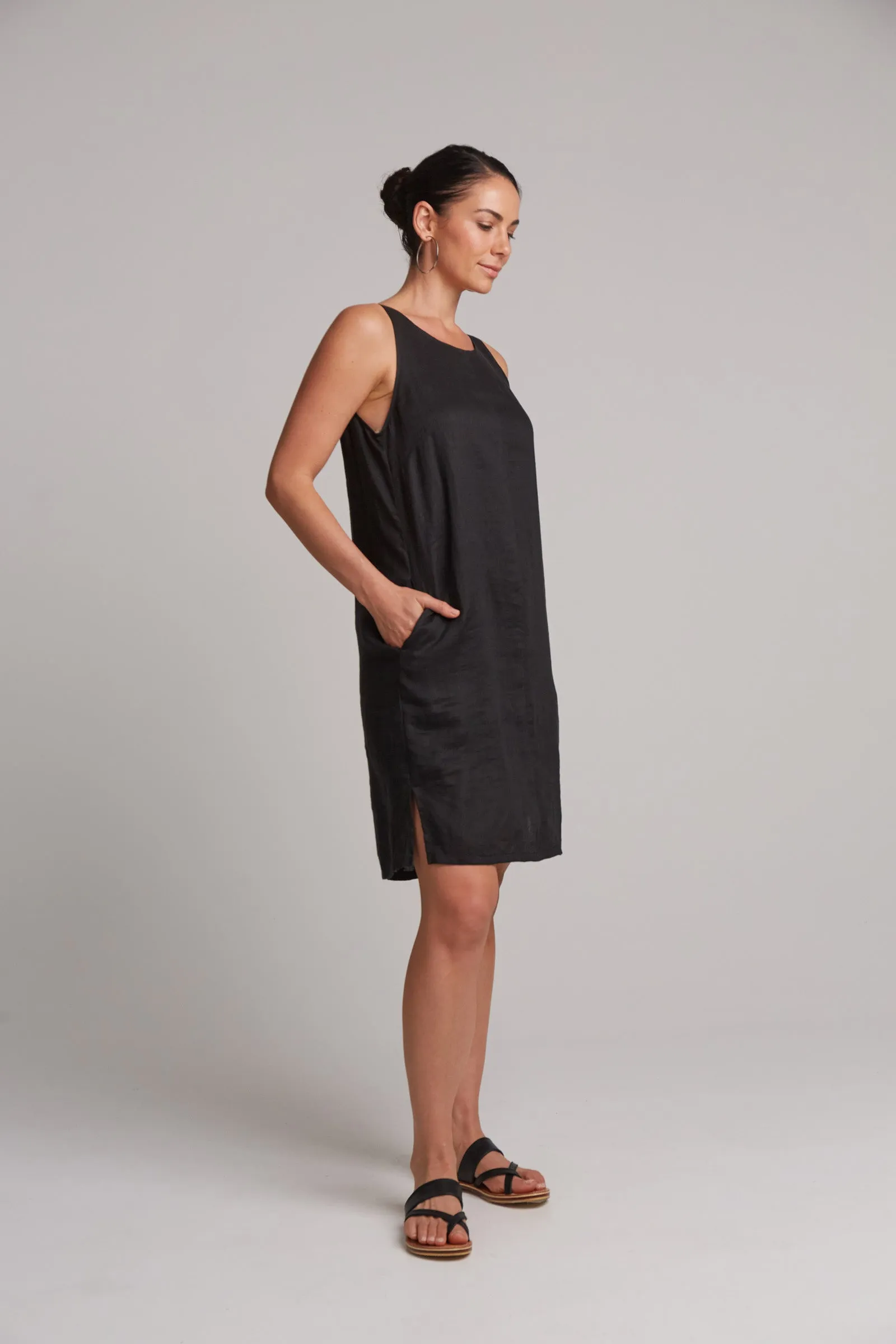 Studio Midi Dress - Ebony