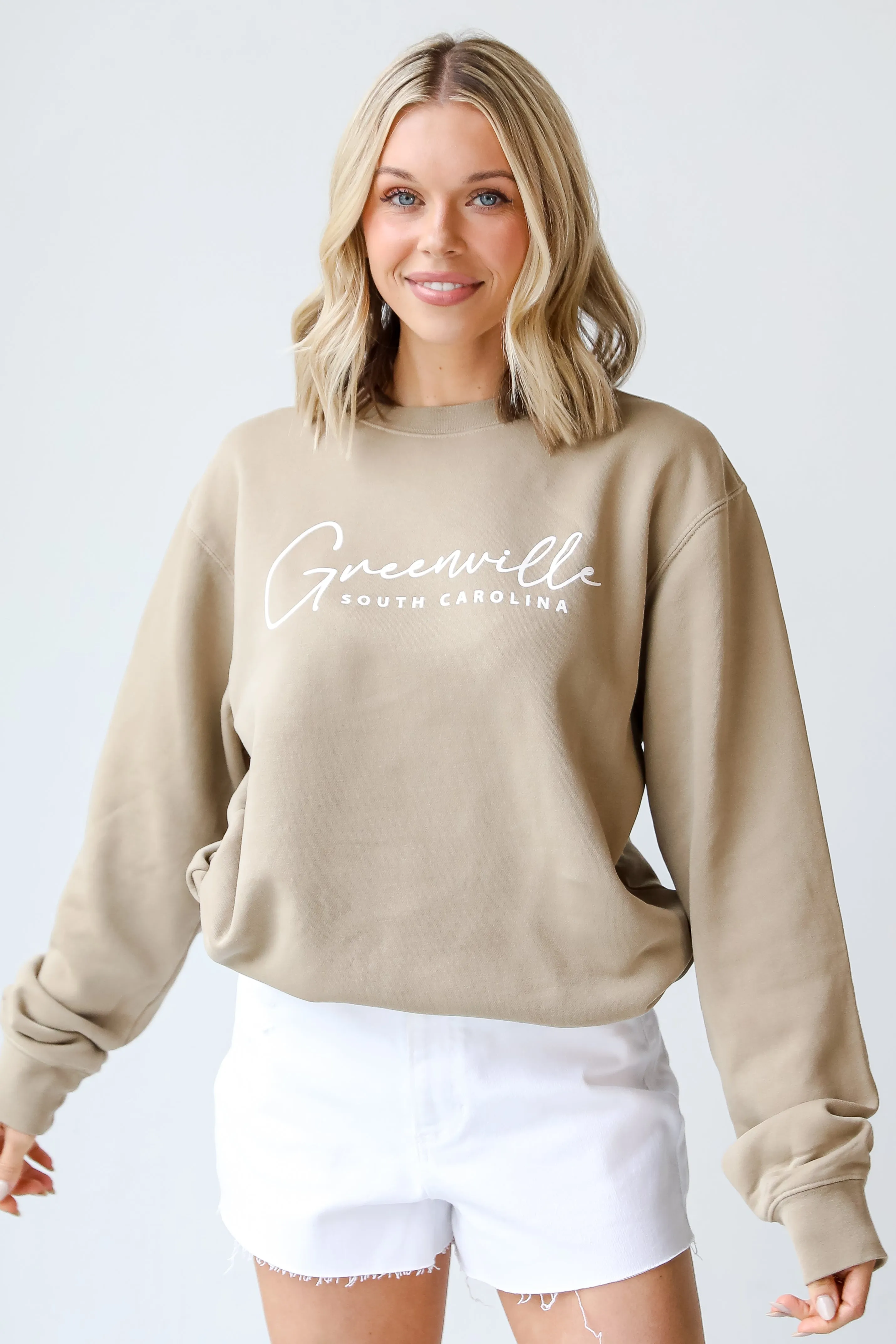 Tan Greenville South Carolina Pullover