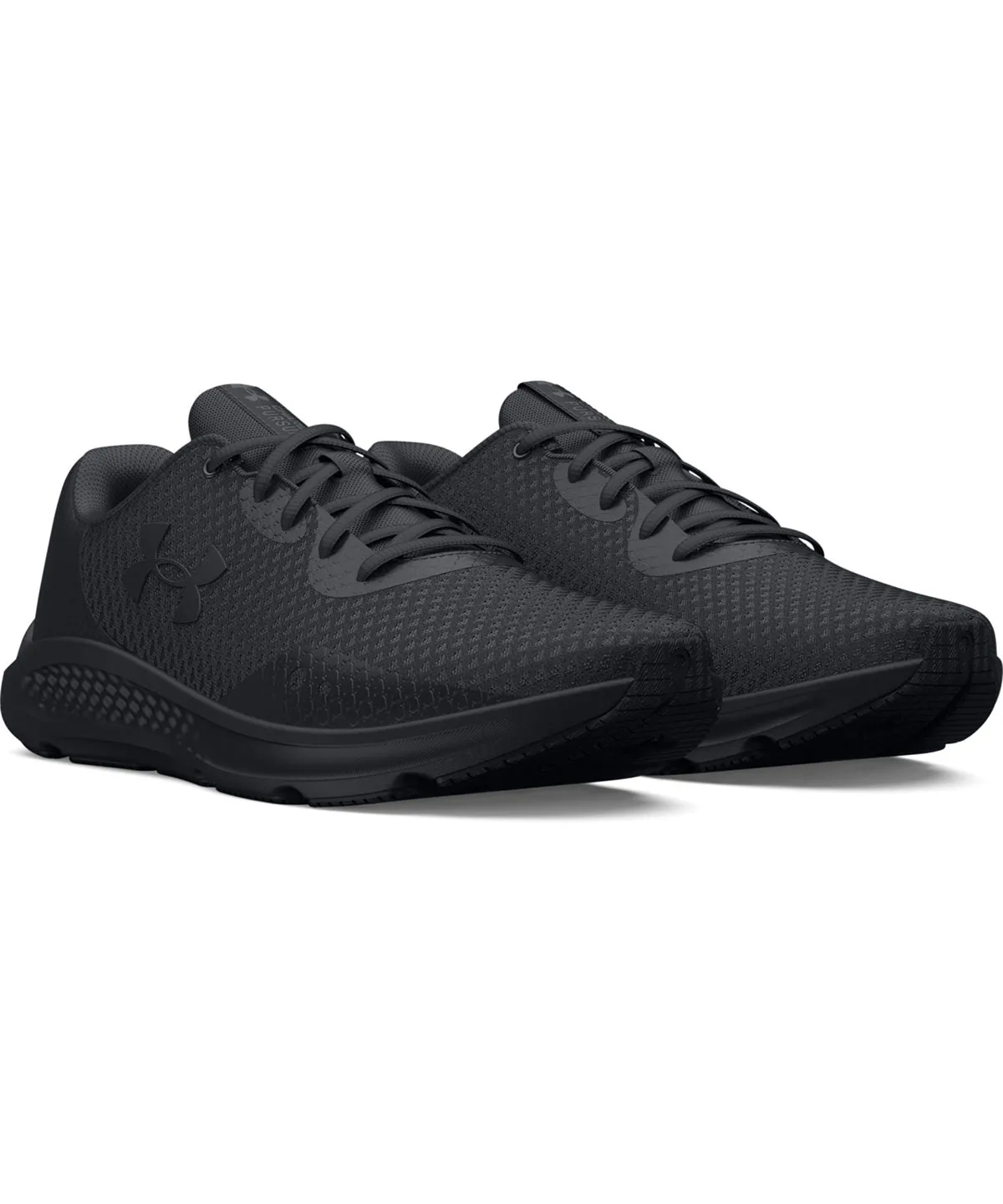 UA charged pursuit 3 trainers | Black/Black/Black