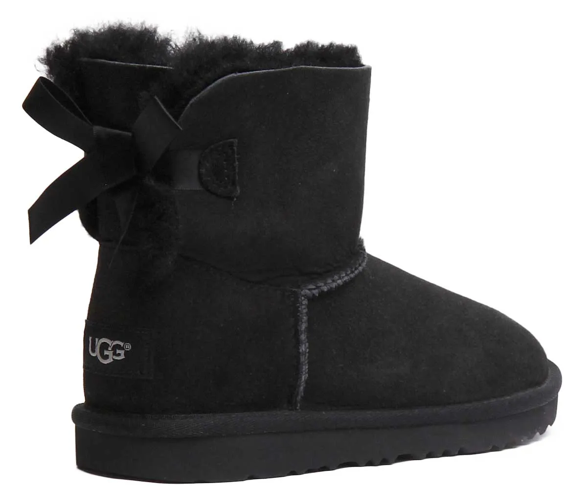 Ugg Australia K Mini Baily Bw In Black For Kids