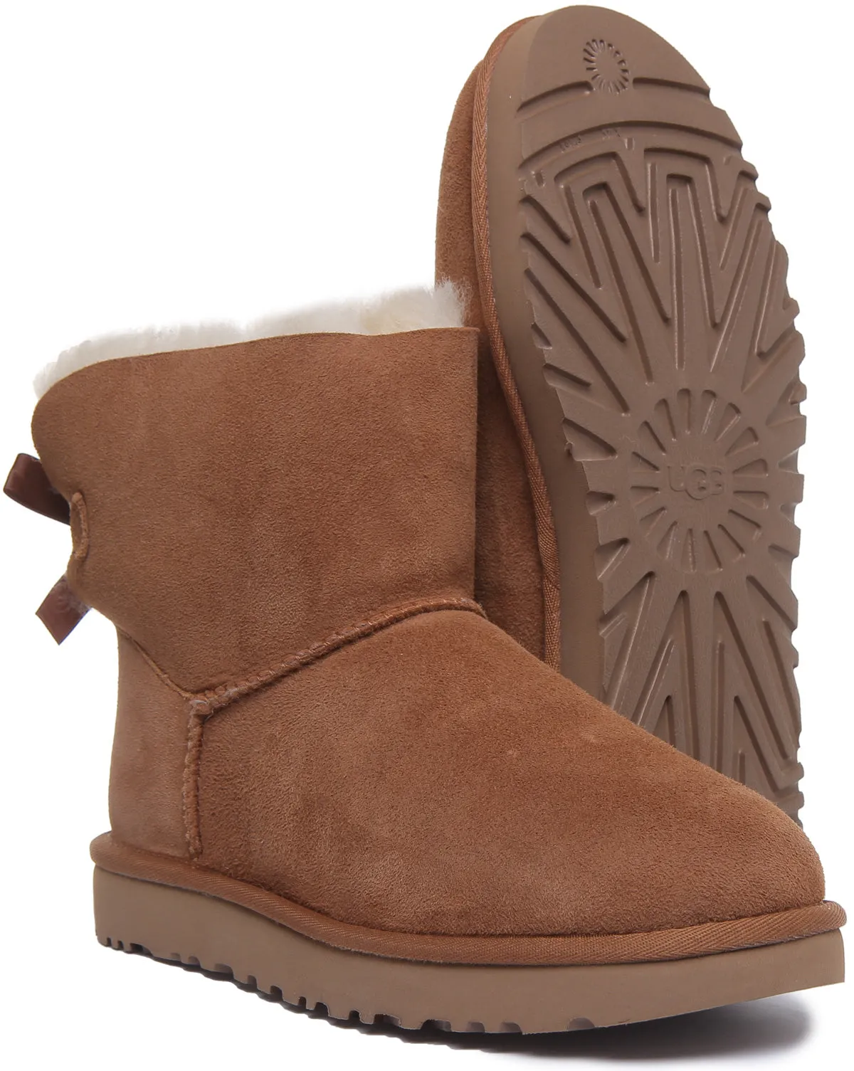 Ugg Australia Mini Bailey Bow 2 In Chestnut