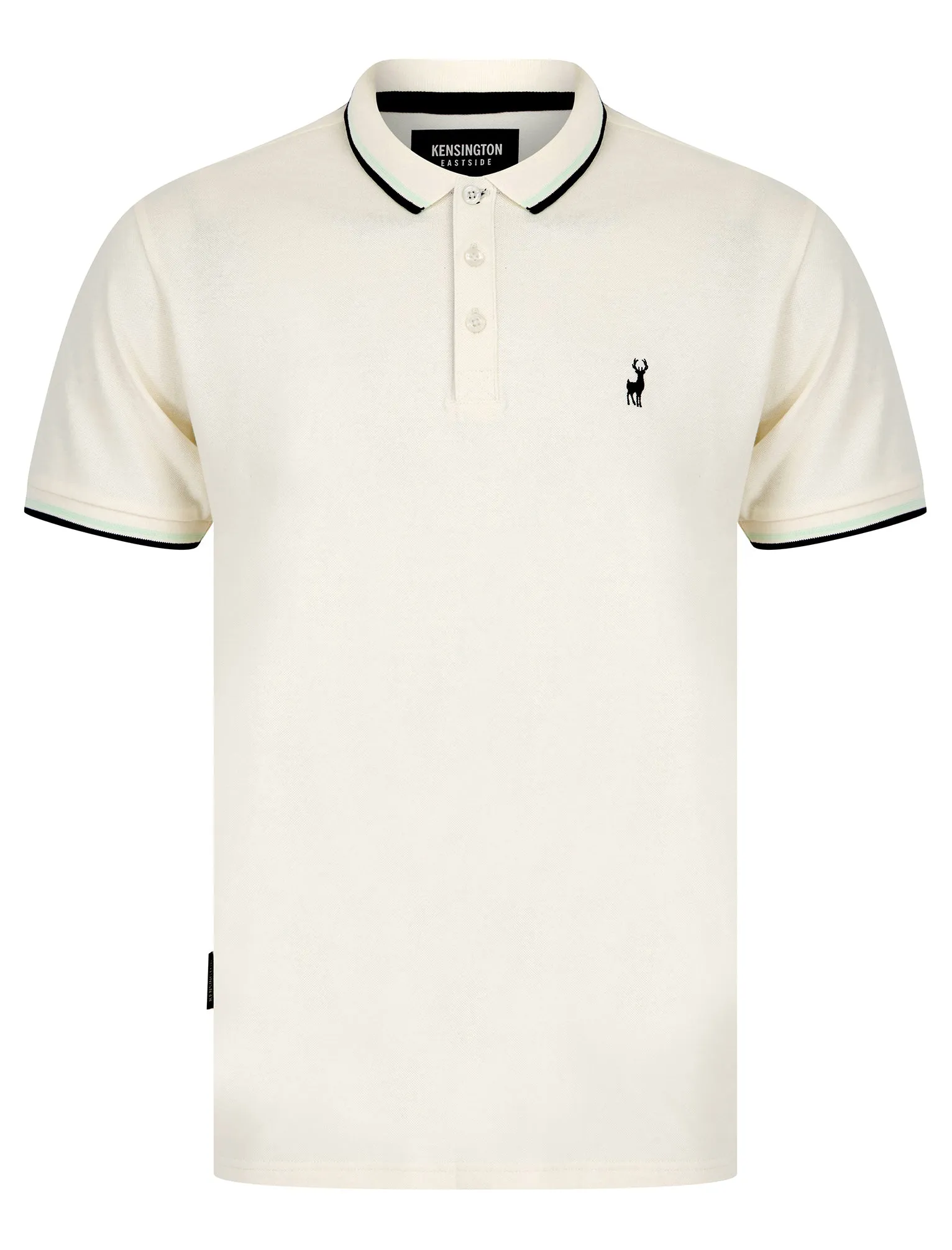 Underwood Cotton Pique Polo Shirt in Gardenia - Kensington Eastside