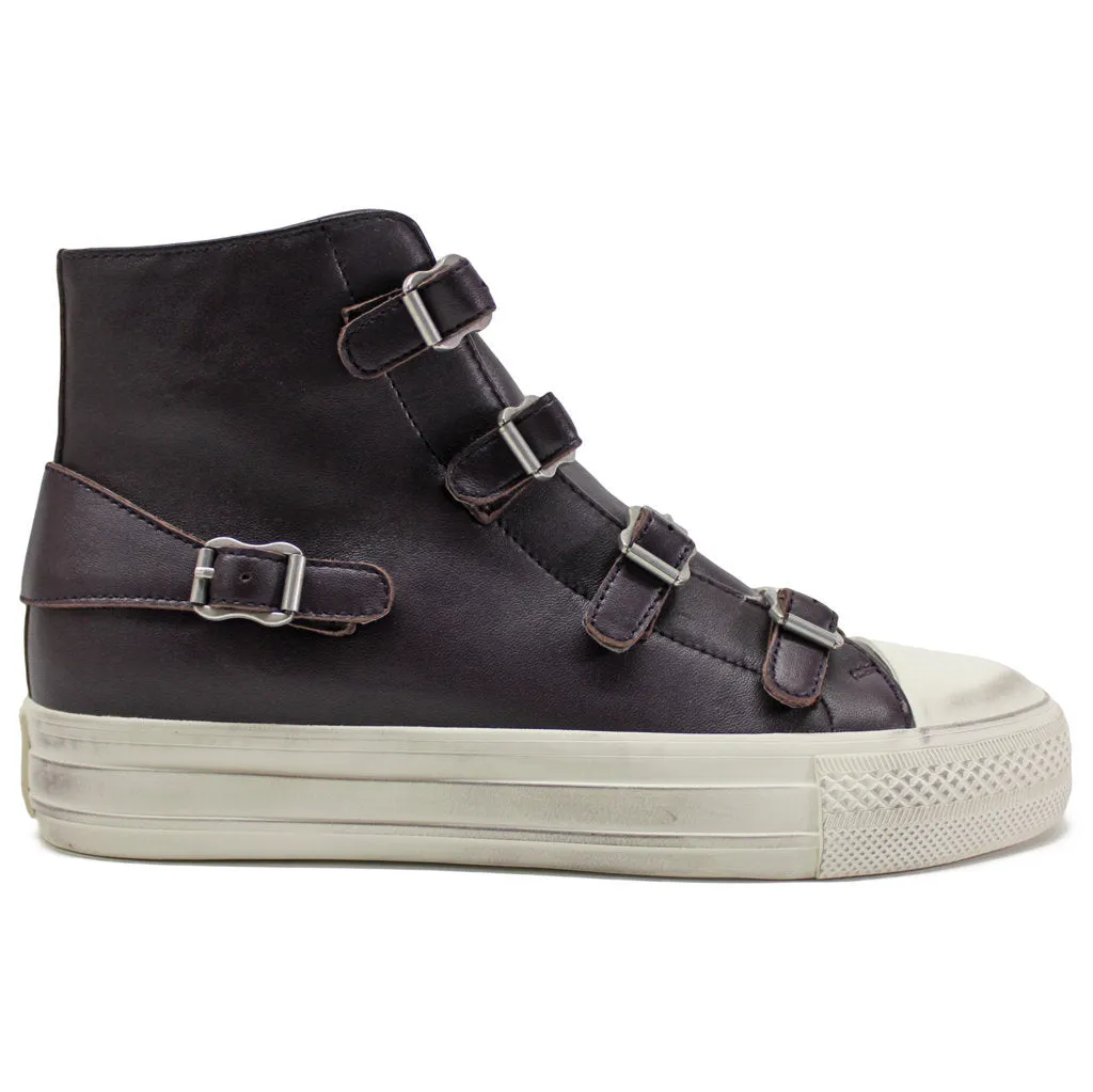 Virgin Nappa Leather Women's High-Top Trainers