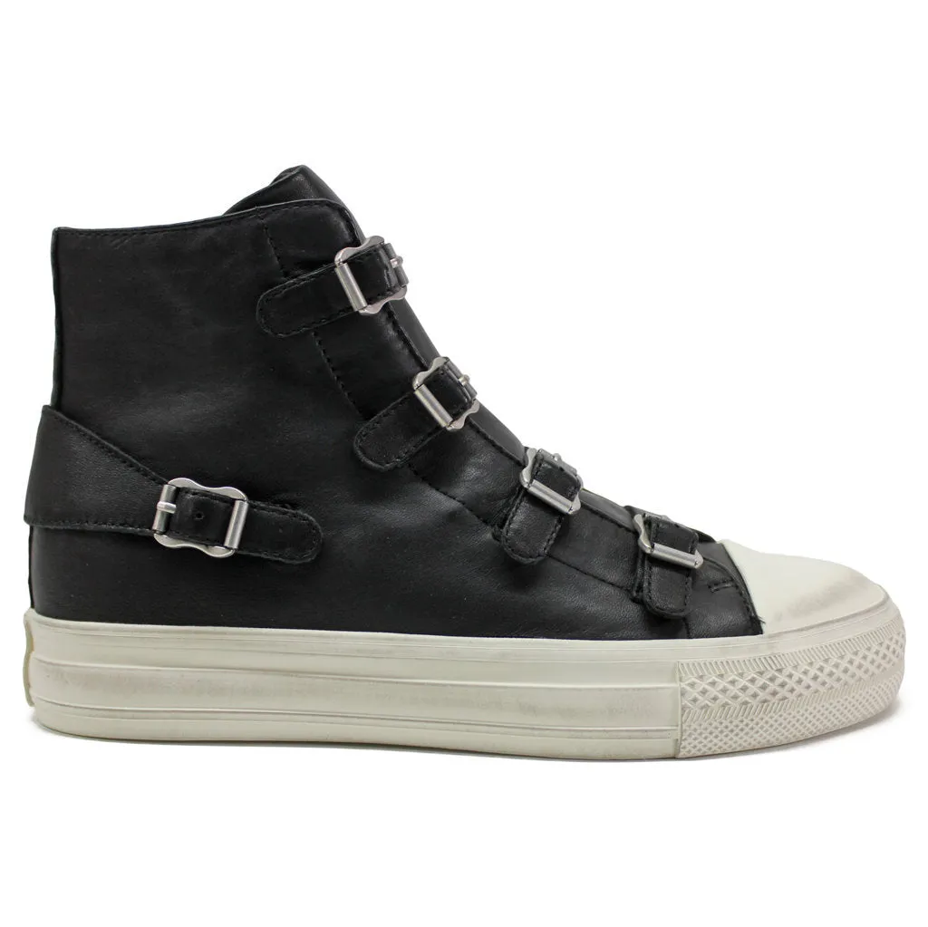 Virgin Nappa Leather Women's High-Top Trainers