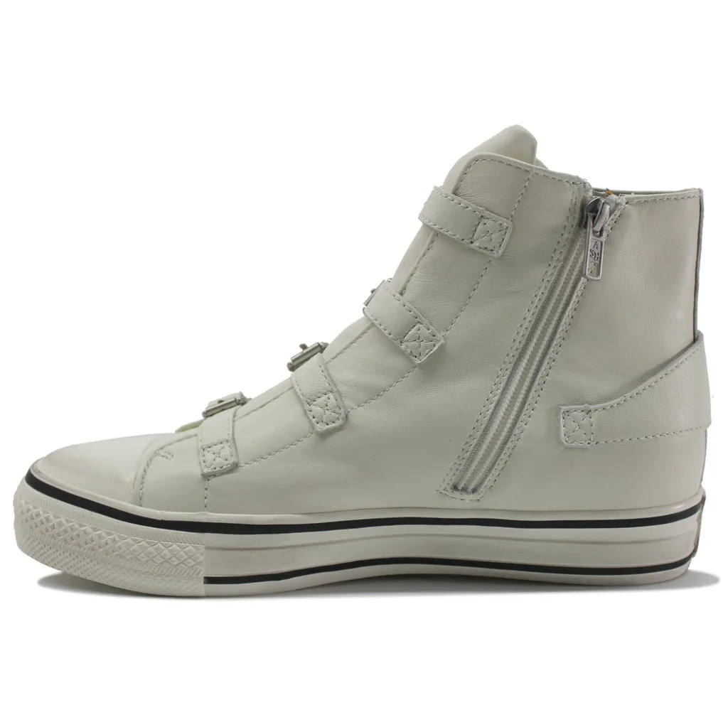 Virgin Nappa Leather Women's High-Top Trainers