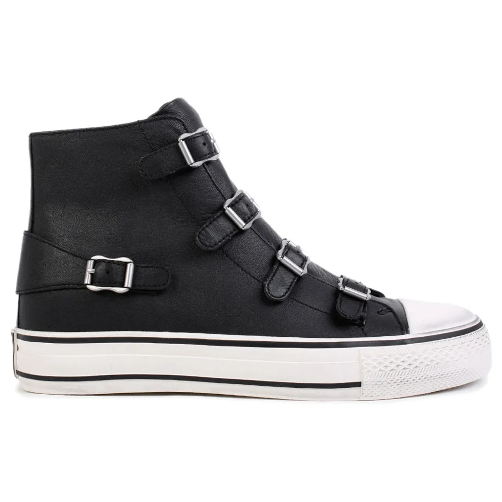 Virgin Nappa Leather Women's High-Top Trainers