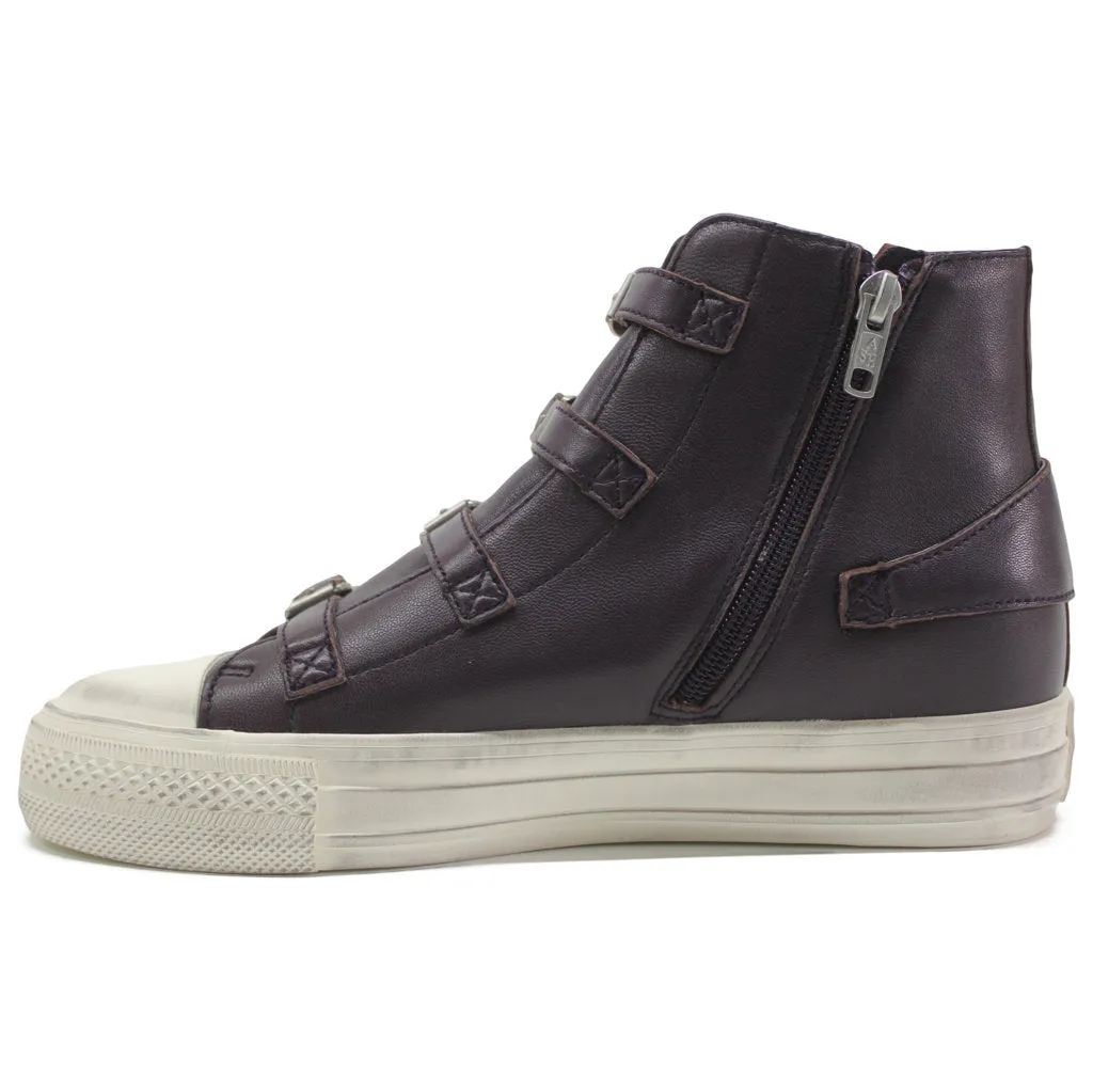 Virgin Nappa Leather Women's High-Top Trainers