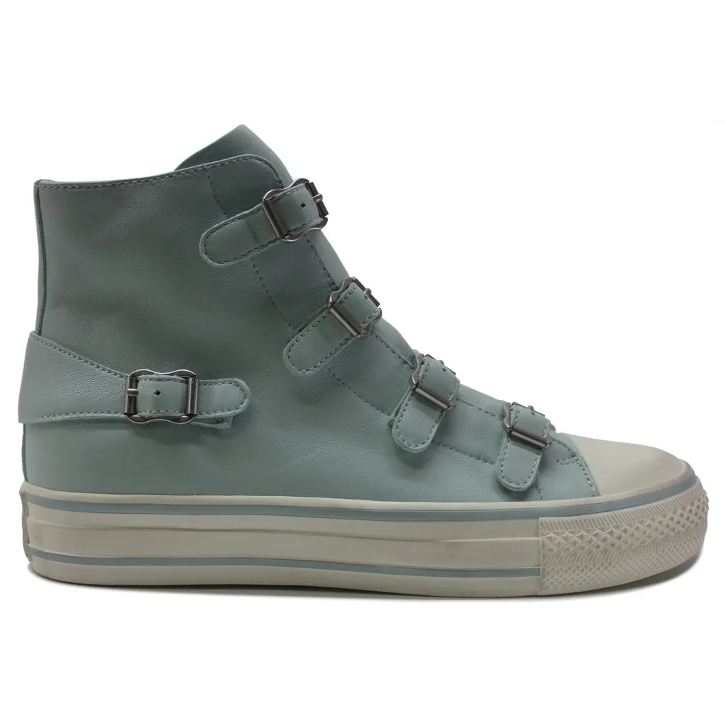 Virgin Nappa Leather Women's High-Top Trainers