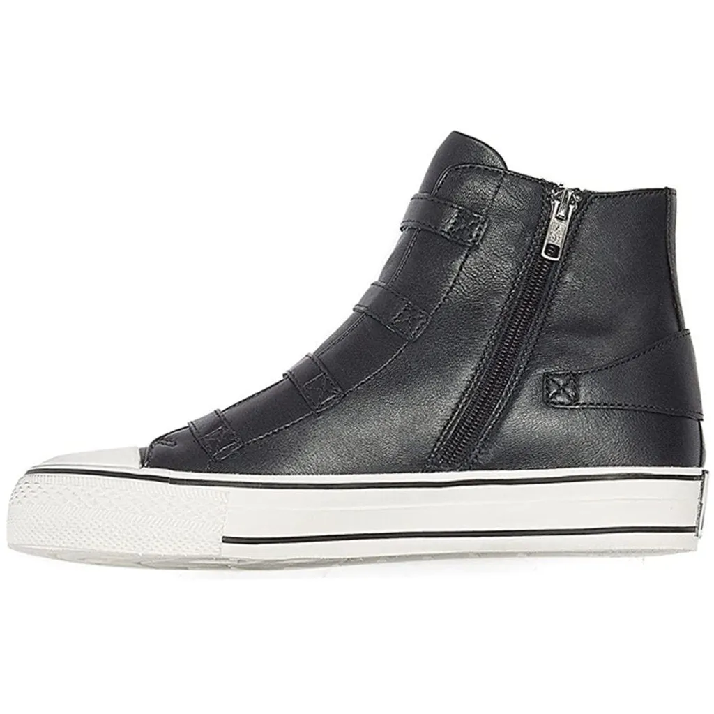 Virgin Nappa Leather Women's High-Top Trainers