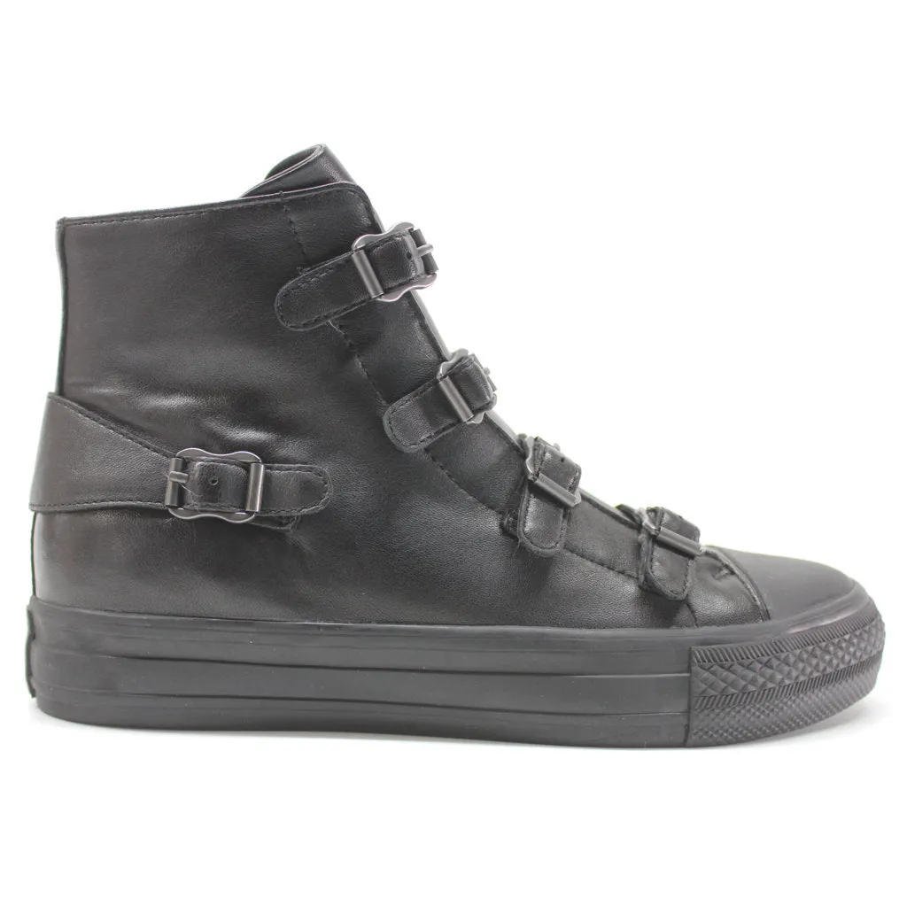 Virgin Nappa Leather Women's High-Top Trainers