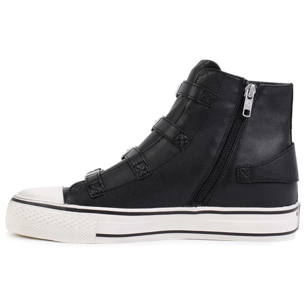 Virgin Nappa Leather Women's High-Top Trainers