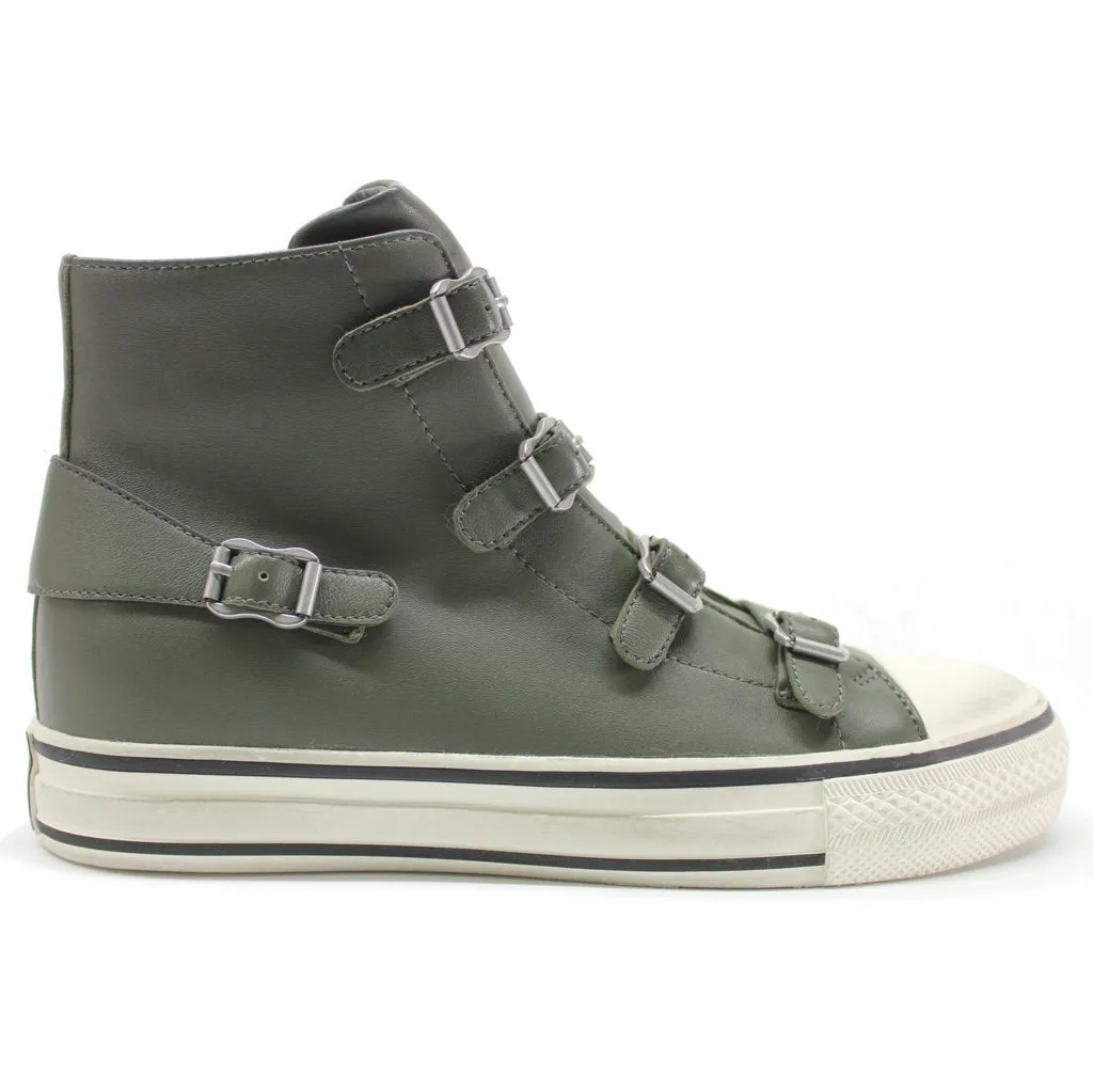 Virgin Nappa Leather Women's High-Top Trainers