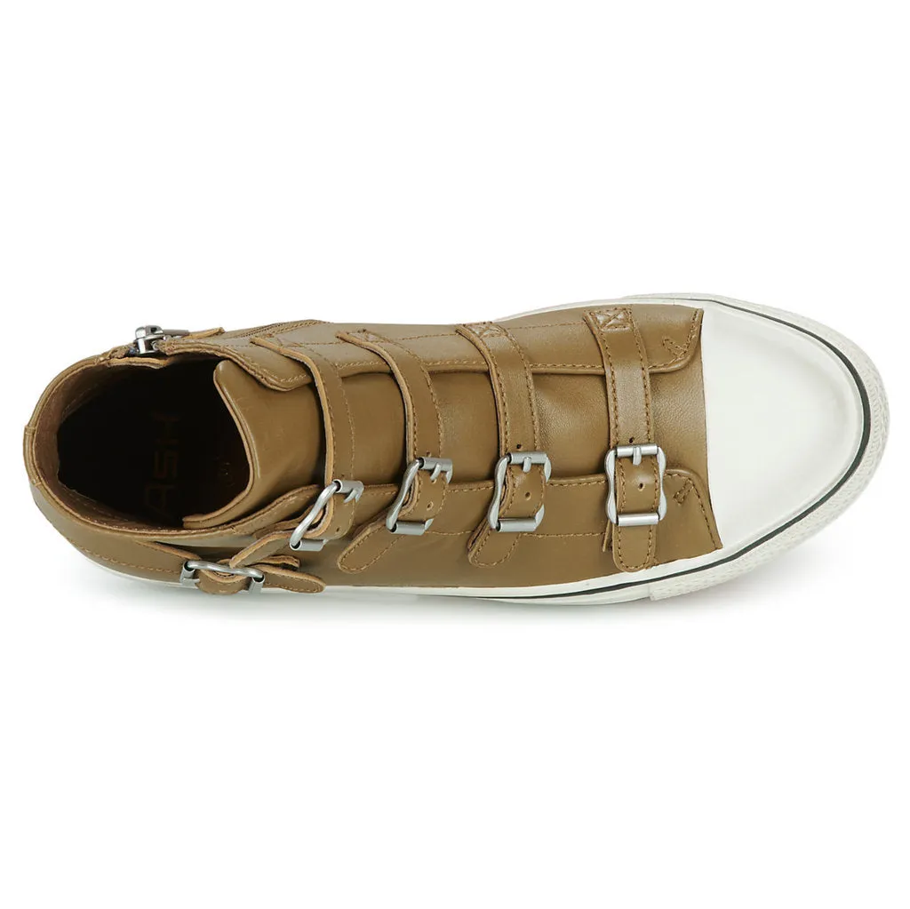 Virgin Nappa Leather Women's High-Top Trainers